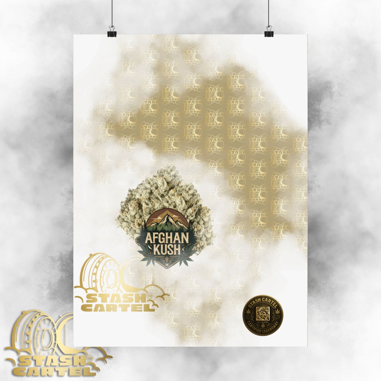 π§Ώπ Afghan Kush Poster β Deep Indica Poster with Landrace Power