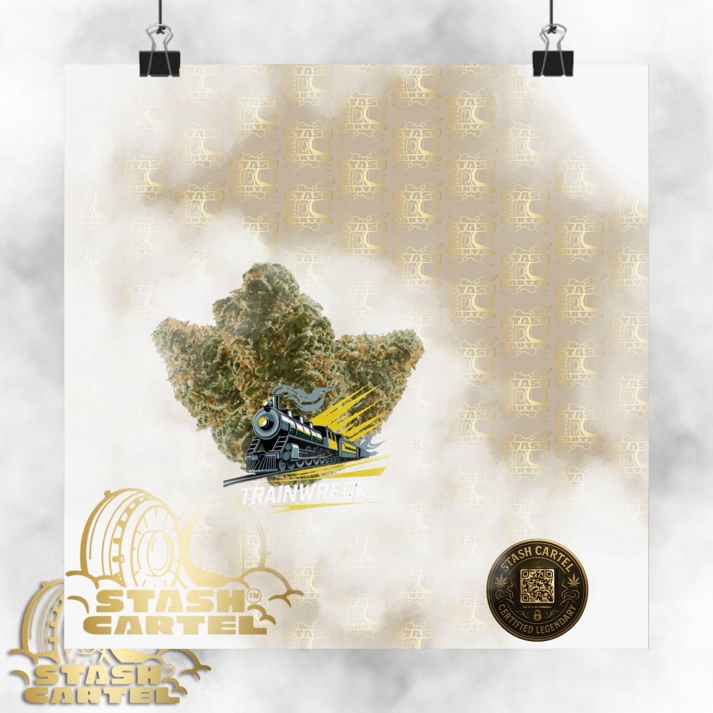 πβ‘ Trainwreck Poster β High-Voltage Sativa Wall Art for Focus & Flow