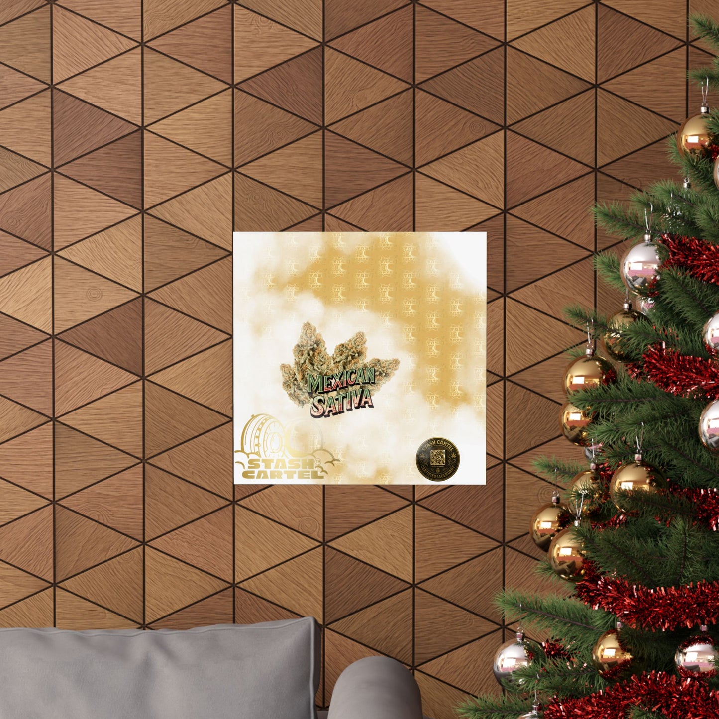 🌞🌵 Mexican Sativa Poster – Wild Sun-Grown Heirloom with Cinnamon Spice & Uplifting Energy