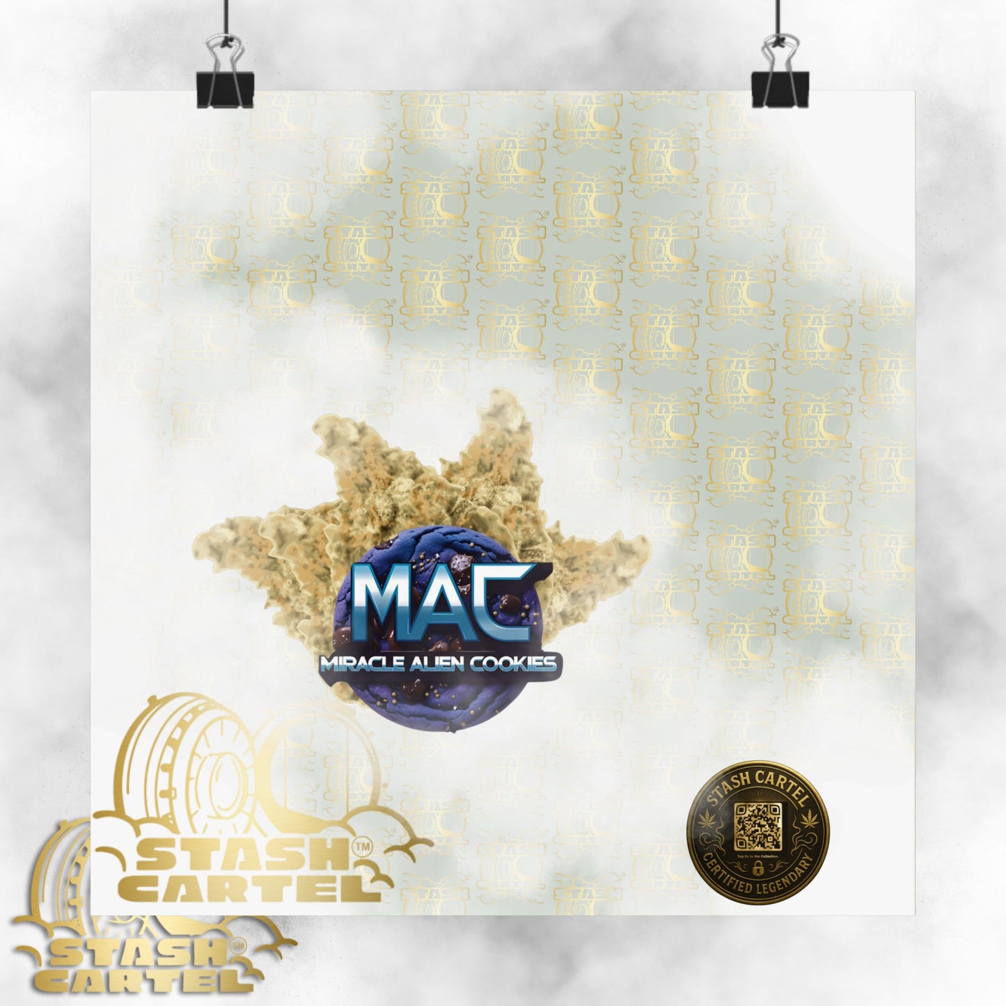 π½πͺ MAC (Miracle Alien Cookies) Poster β Cosmic Hybrid Wall Art with Designer Flavor