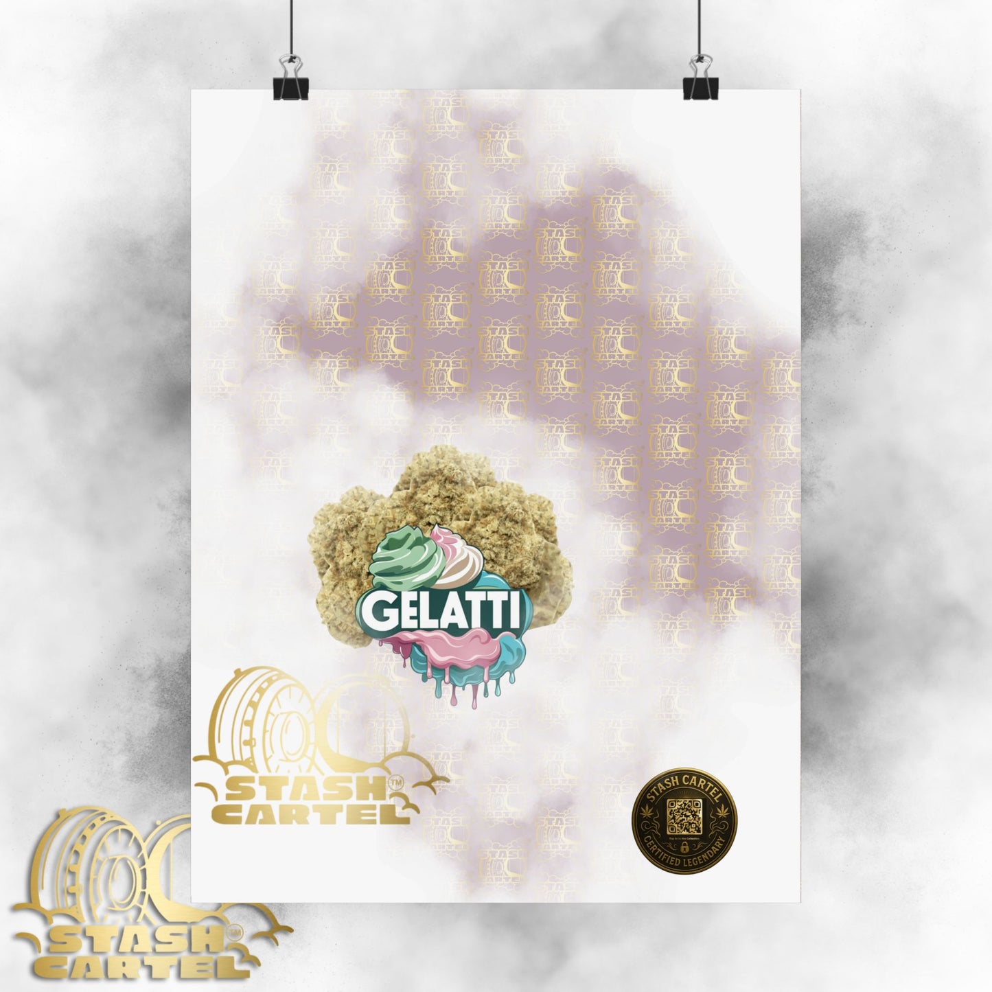 π¦π₯ Gelatti Poster β Bold Hybrid Art with Creamy Gelato & Biscotti Terps