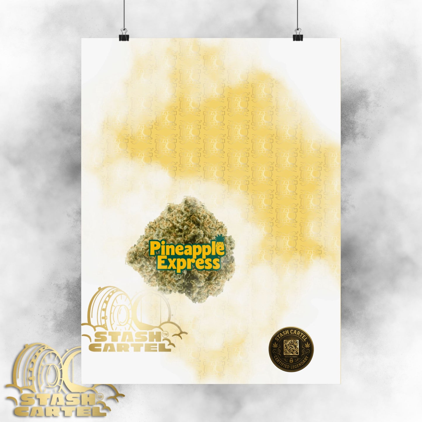 π "Pineapple Express" Tropical Sativa Drip β Sweet Cannabis Poster with High-Energy Vibes