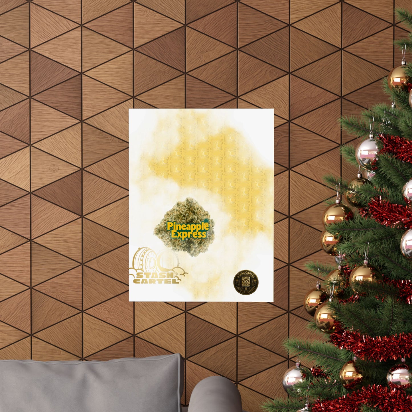 π "Pineapple Express" Tropical Sativa Drip β Sweet Cannabis Poster with High-Energy Vibes