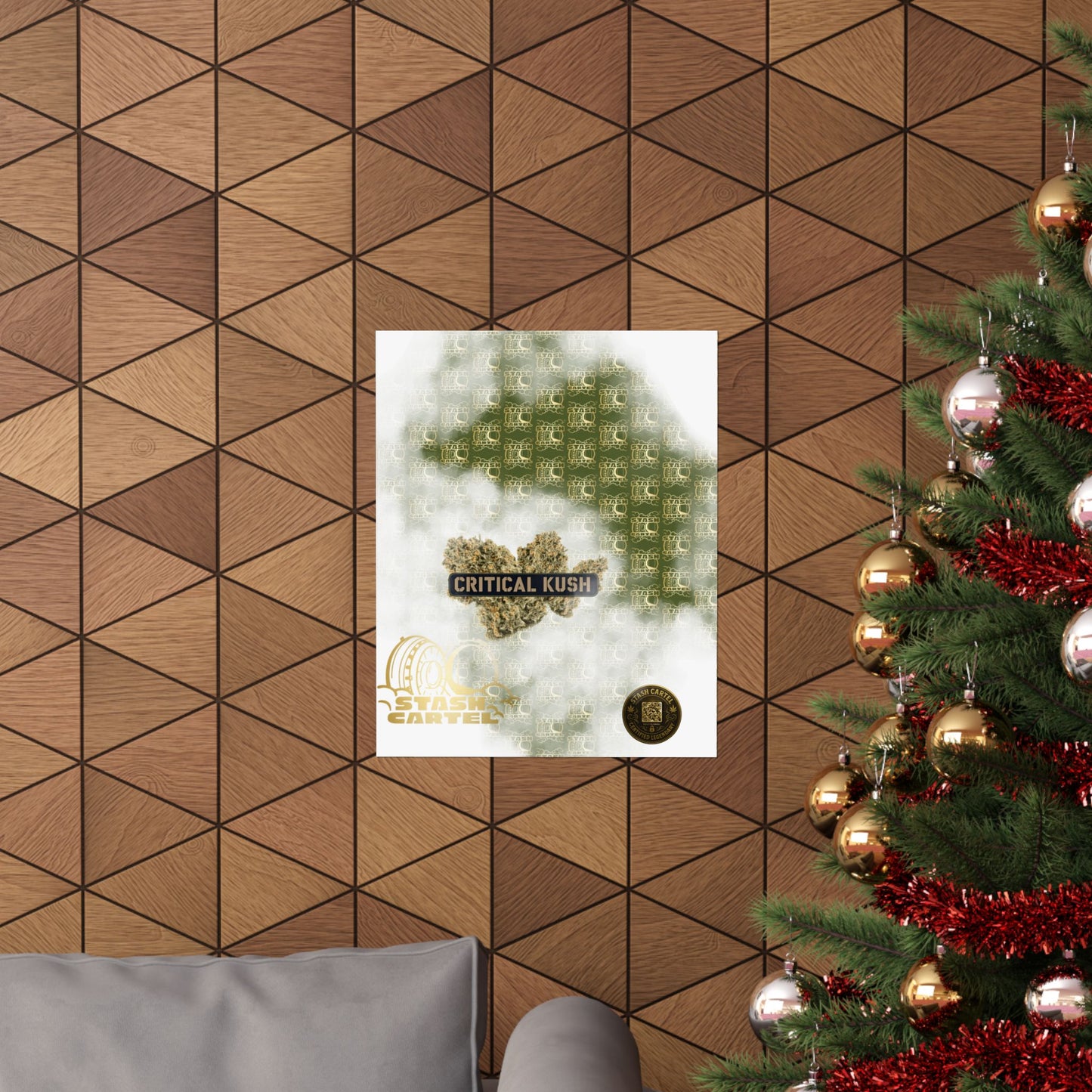 π£π² Critical Kush Poster β Classic Indica Wall Art with Spicy Earth & Knockout Calm