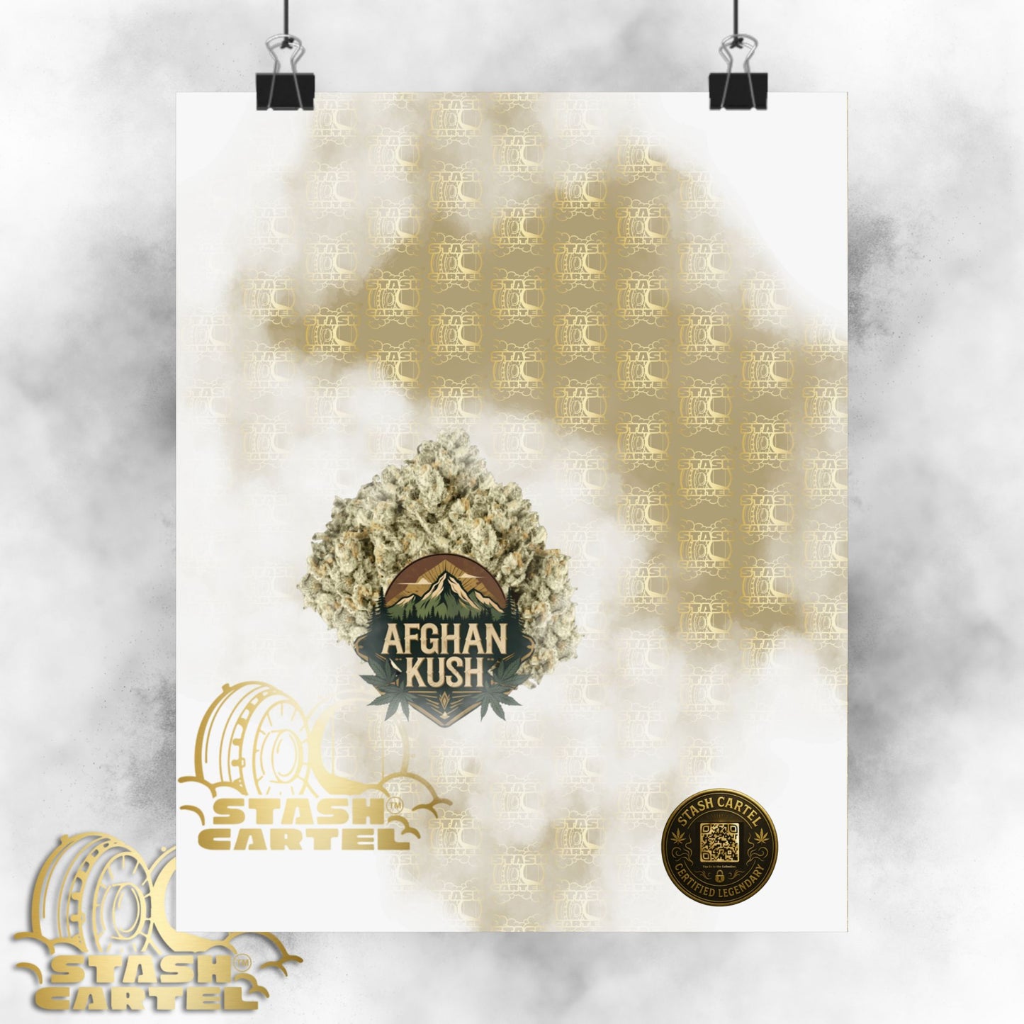 π§Ώπ Afghan Kush Poster β Deep Indica Poster with Landrace Power