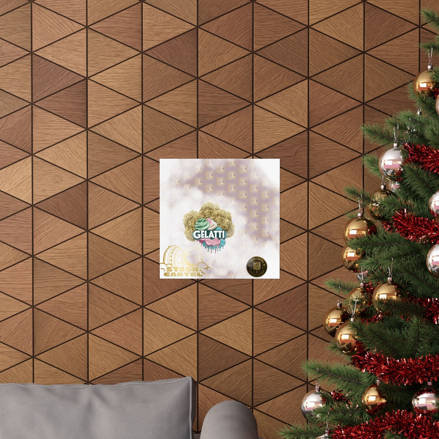 π¦π₯ Gelatti Poster β Bold Hybrid Art with Creamy Gelato & Biscotti Terps