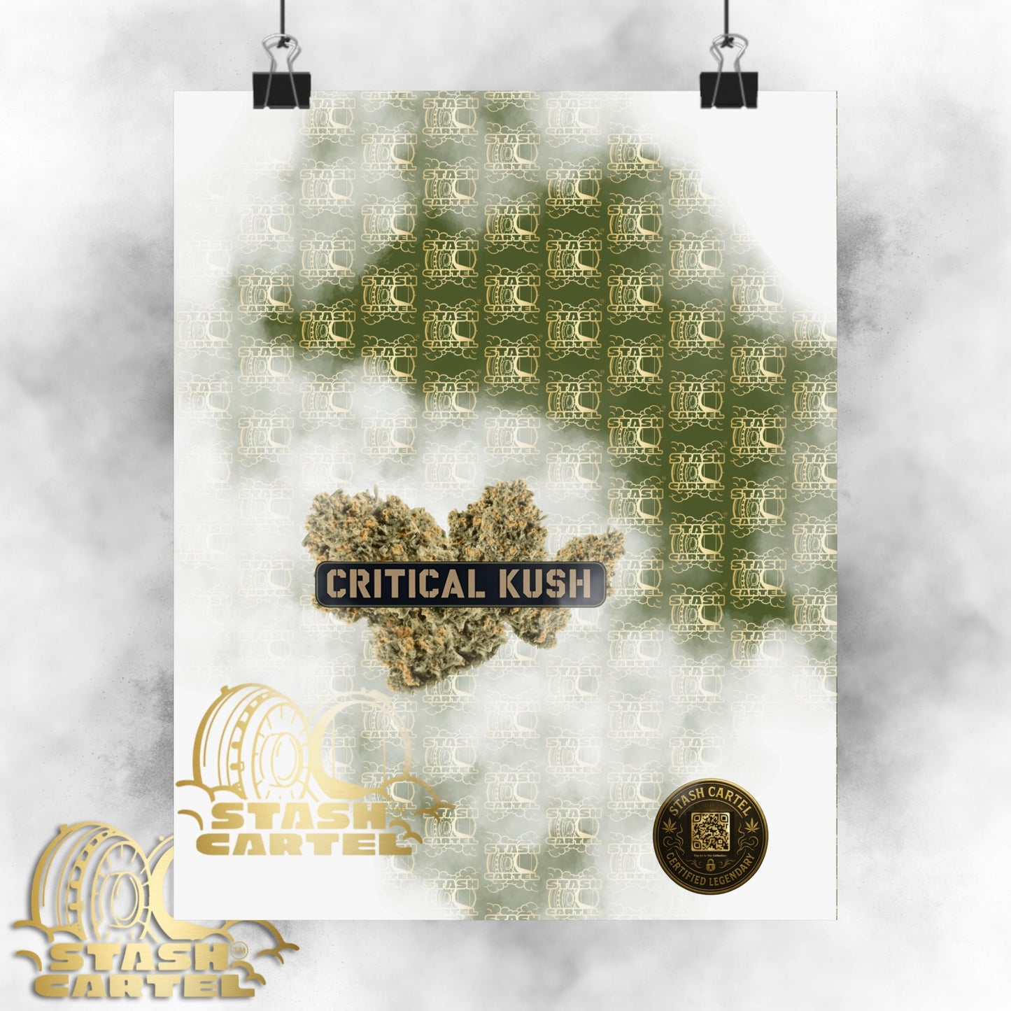 π£π² Critical Kush Poster β Classic Indica Wall Art with Spicy Earth & Knockout Calm