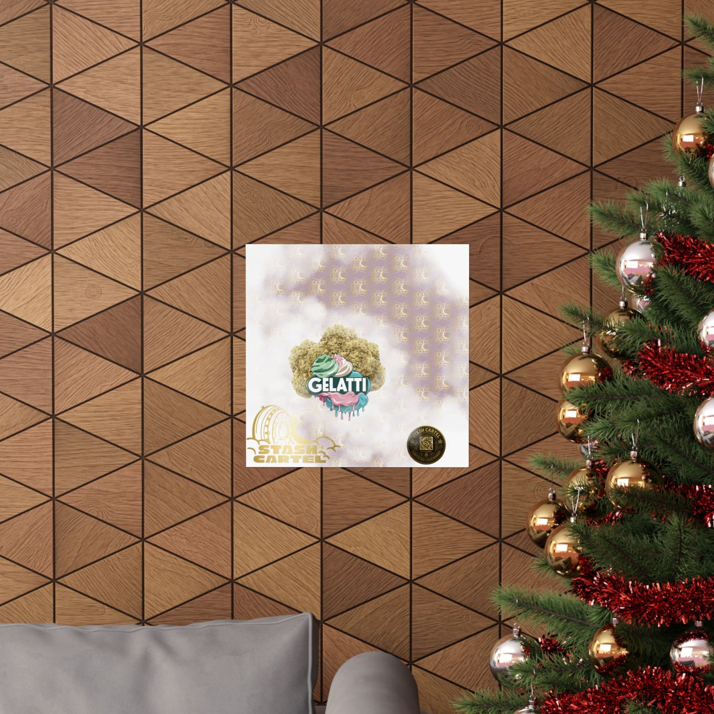 π¦π₯ Gelatti Poster β Bold Hybrid Art with Creamy Gelato & Biscotti Terps