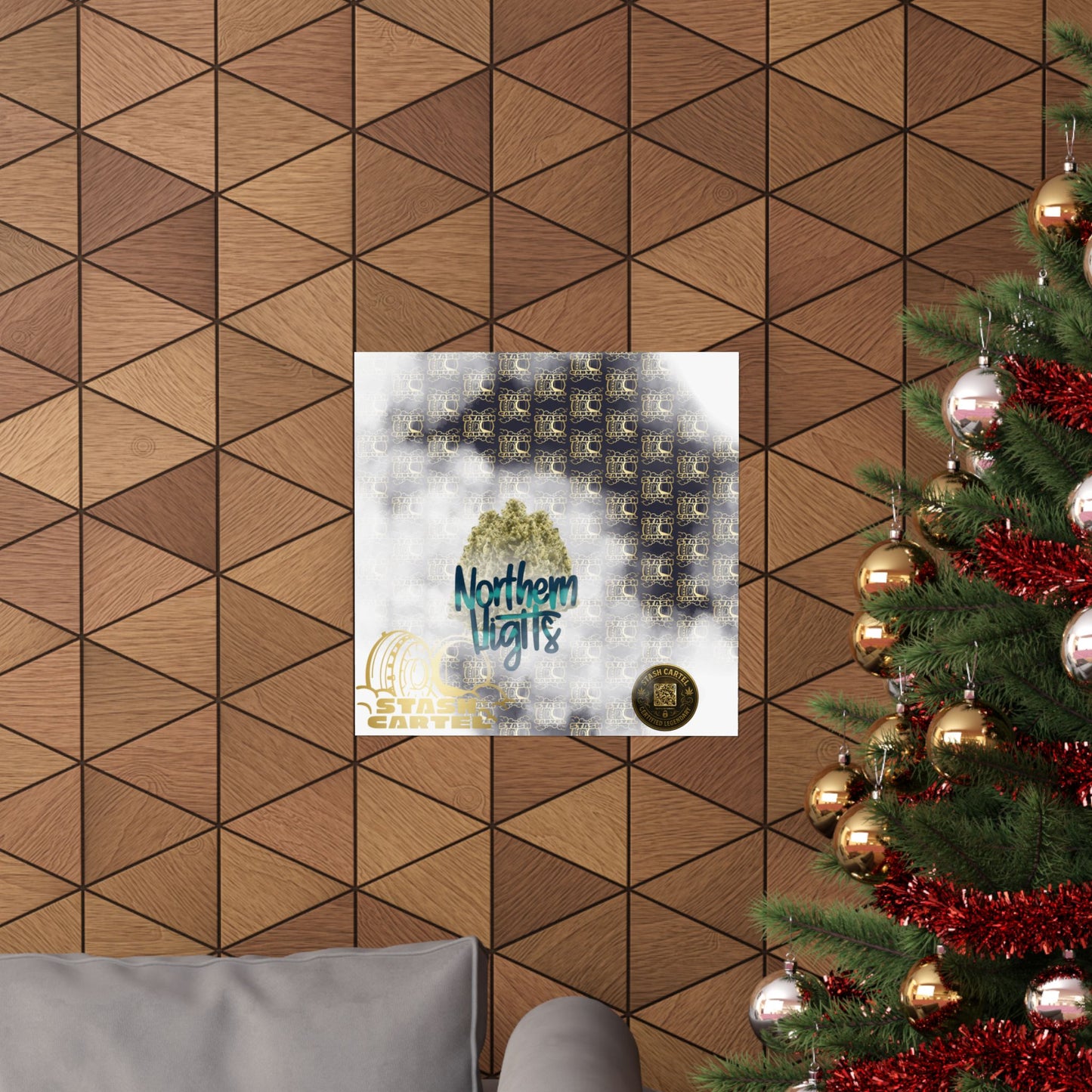 🌌 "Northern Lights" Deep Space Indica Poster