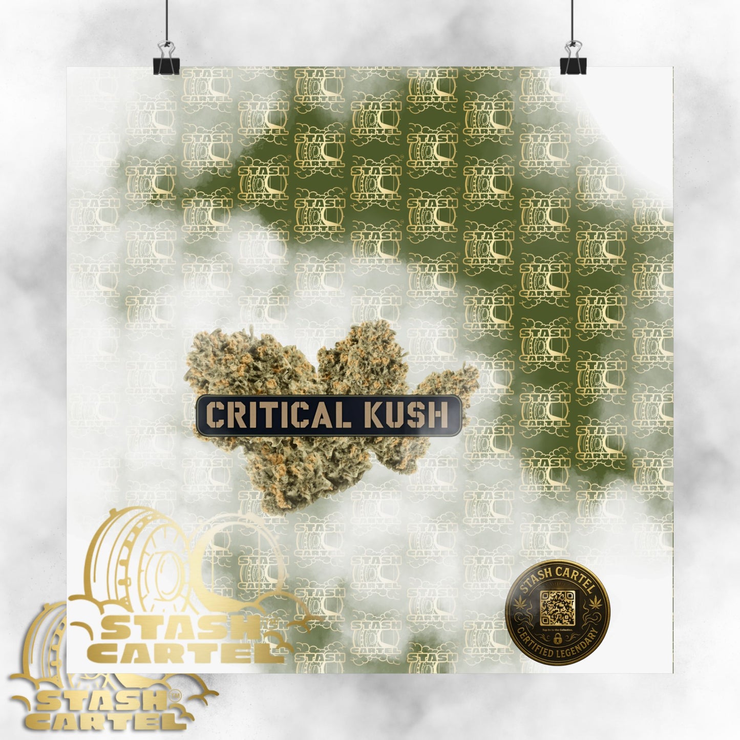 π£π² Critical Kush Poster β Classic Indica Wall Art with Spicy Earth & Knockout Calm