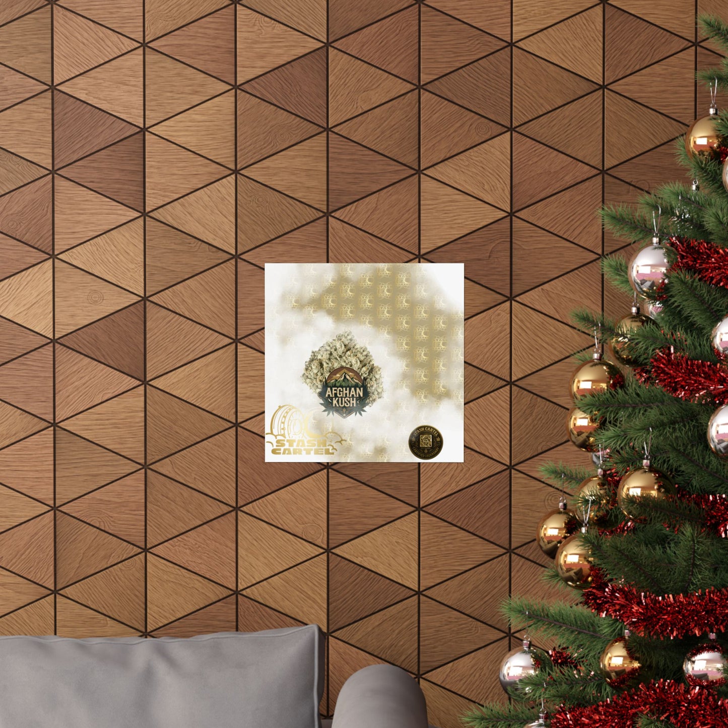 π§Ώπ Afghan Kush Poster β Deep Indica Poster with Landrace Power