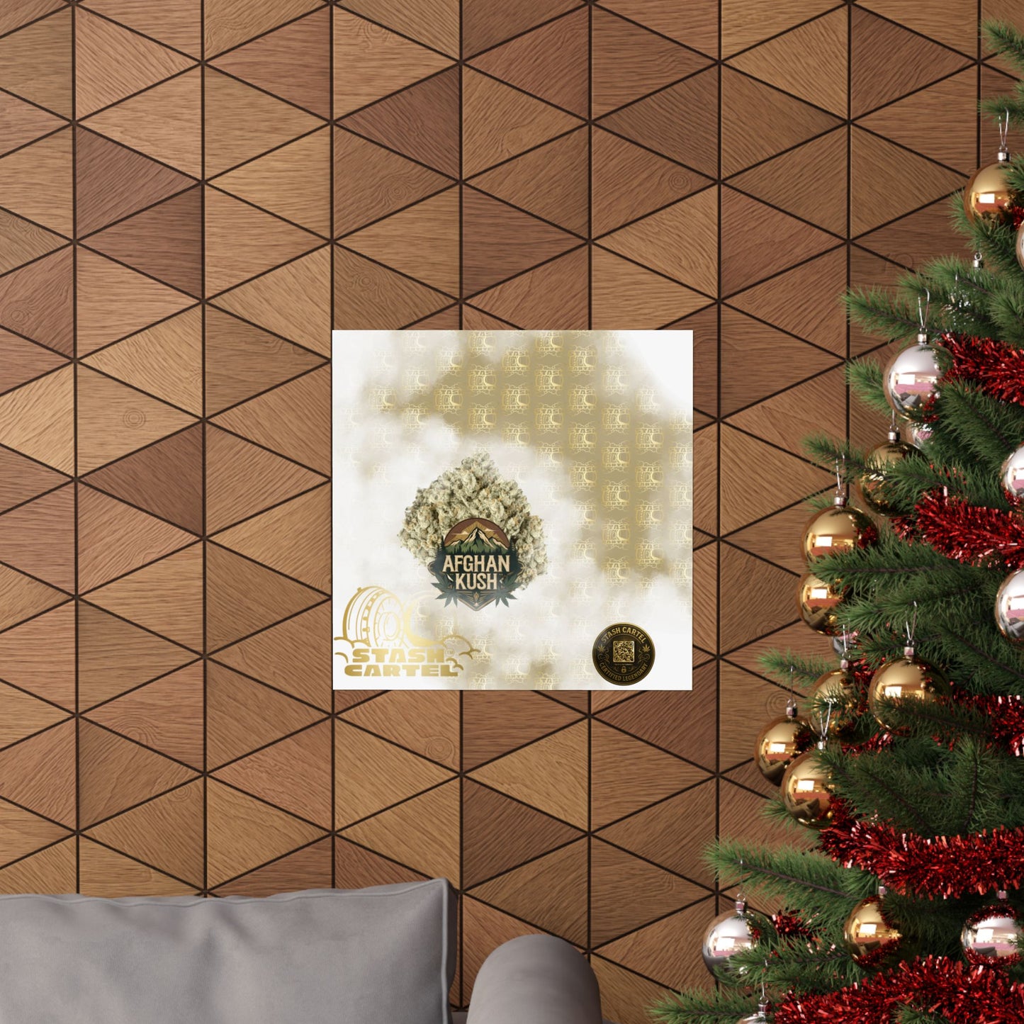 π§Ώπ Afghan Kush Poster β Deep Indica Poster with Landrace Power