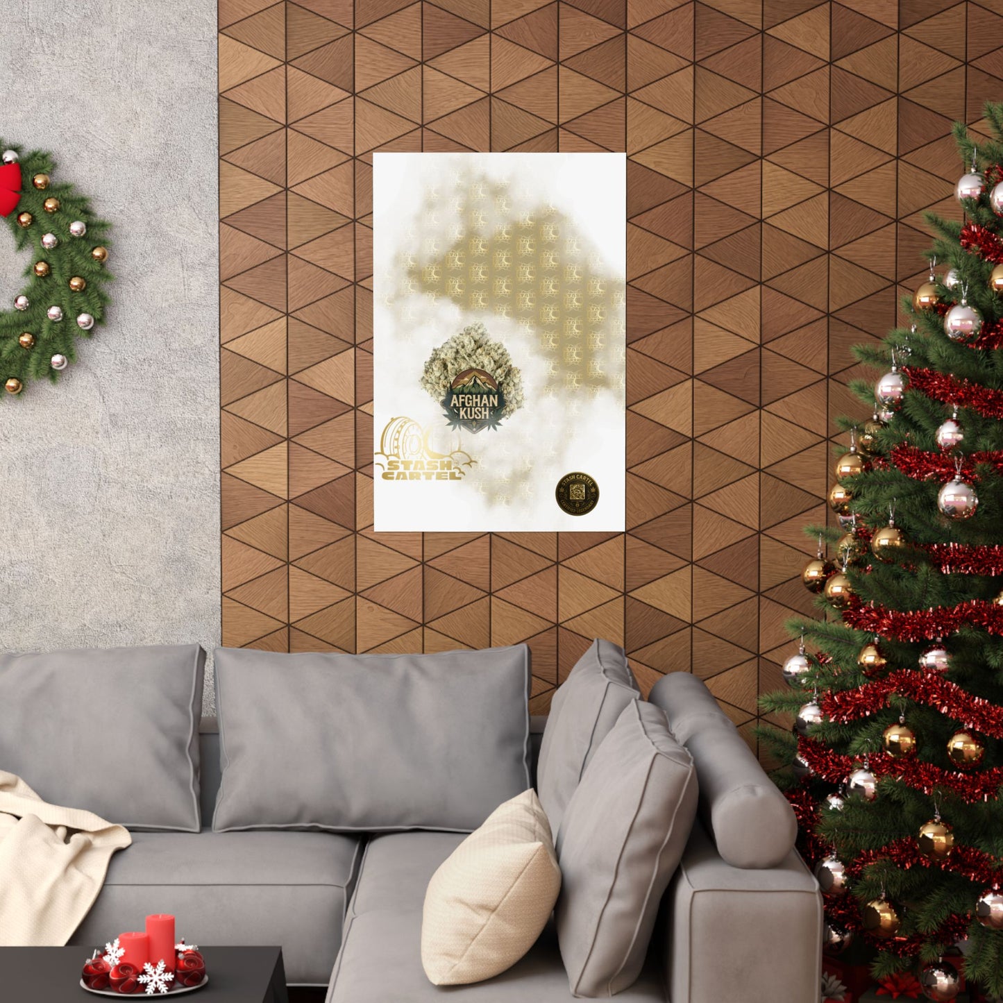 π§Ώπ Afghan Kush Poster β Deep Indica Poster with Landrace Power