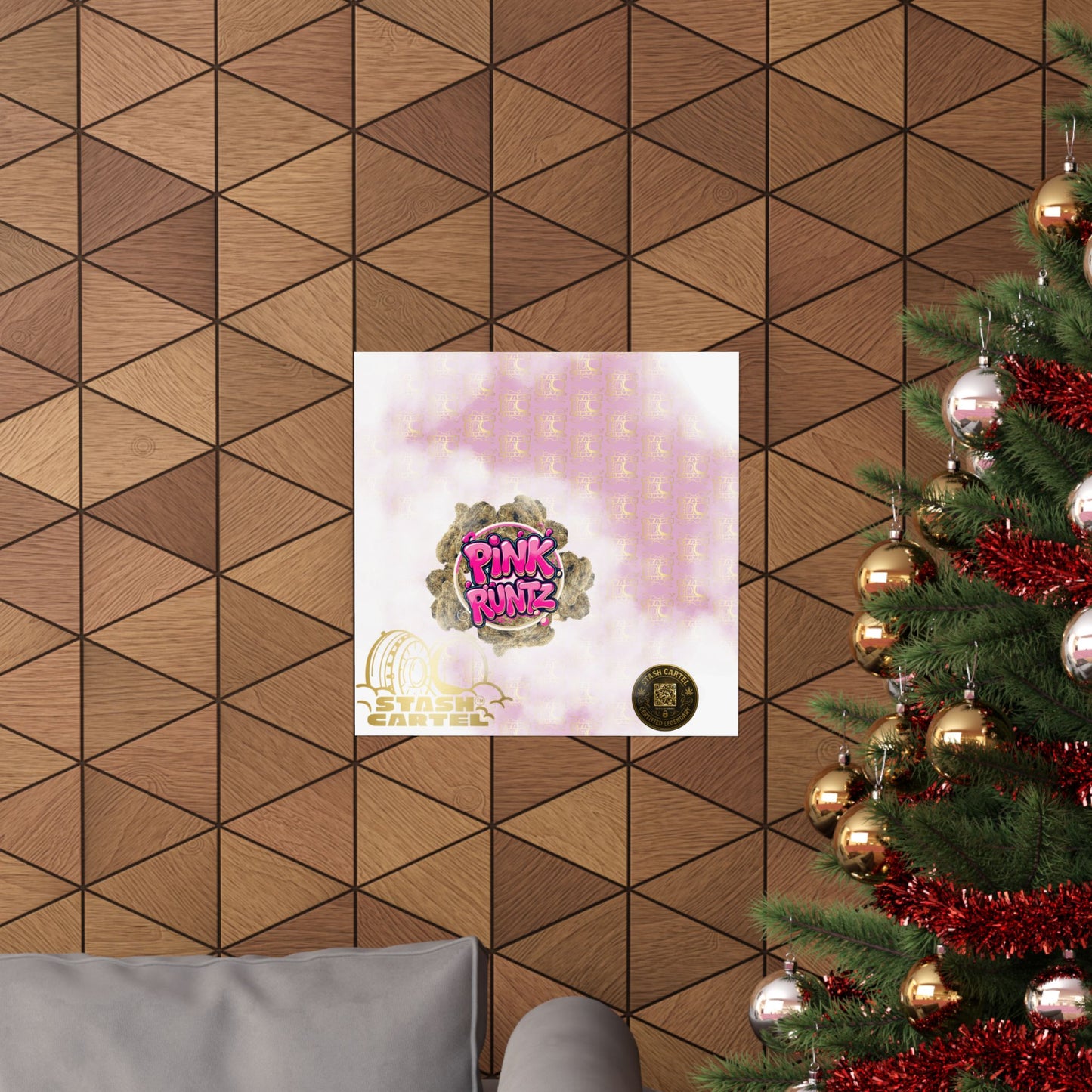 🎀🍭 Pink Runtz Poster – Designer Candy Gas Wall Art with Hybrid Bliss