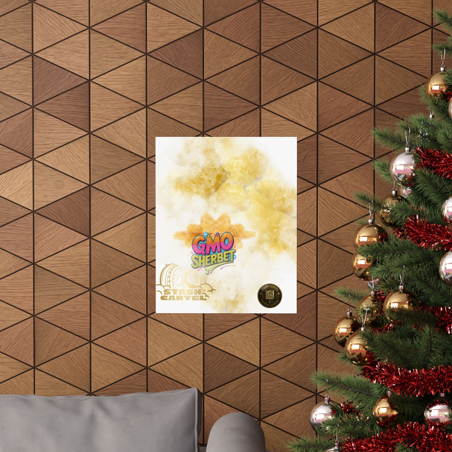 π§ "GMO Sherbet Crumble Sugar Wax" Terp Profile Art Poster