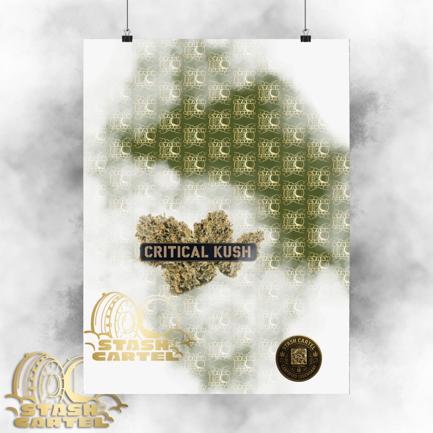 π£π² Critical Kush Poster β Classic Indica Wall Art with Spicy Earth & Knockout Calm