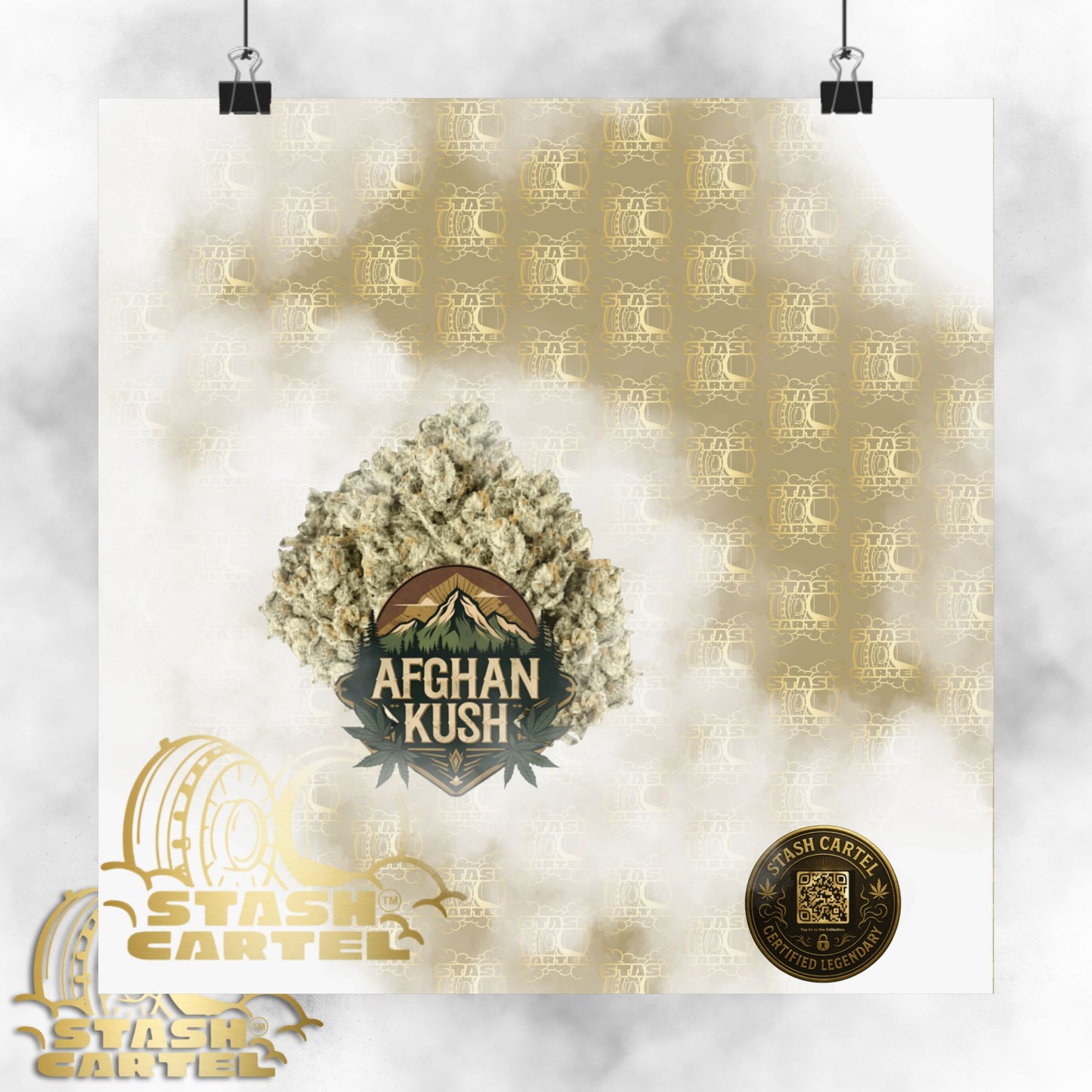 π§Ώπ Afghan Kush Poster β Deep Indica Poster with Landrace Power