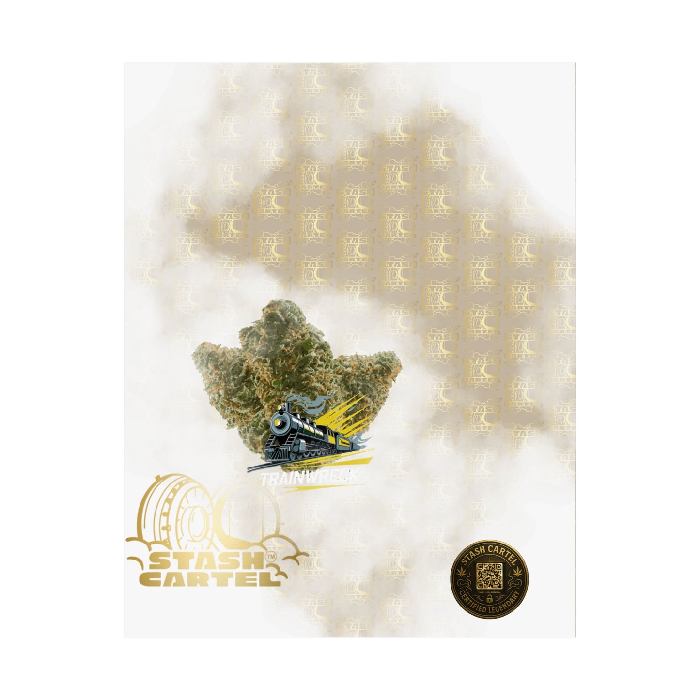 πβ‘ Trainwreck Poster β High-Voltage Sativa Wall Art for Focus & Flow