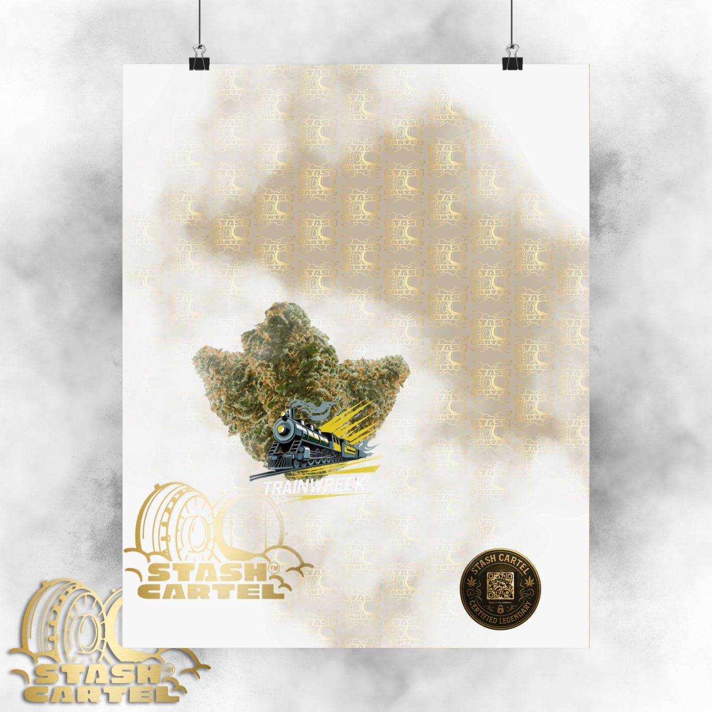 πβ‘ Trainwreck Poster β High-Voltage Sativa Wall Art for Focus & Flow