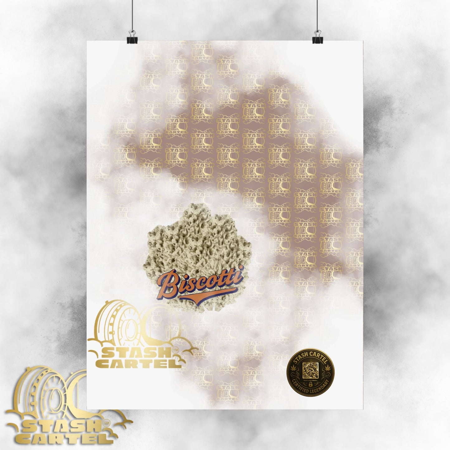 πͺπ€ Biscotti Poster β Cookie Gas Wall Art with Deep Indica Vibes
