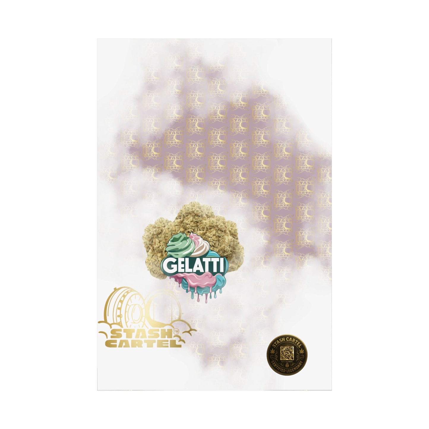 π¦π₯ Gelatti Poster β Bold Hybrid Art with Creamy Gelato & Biscotti Terps