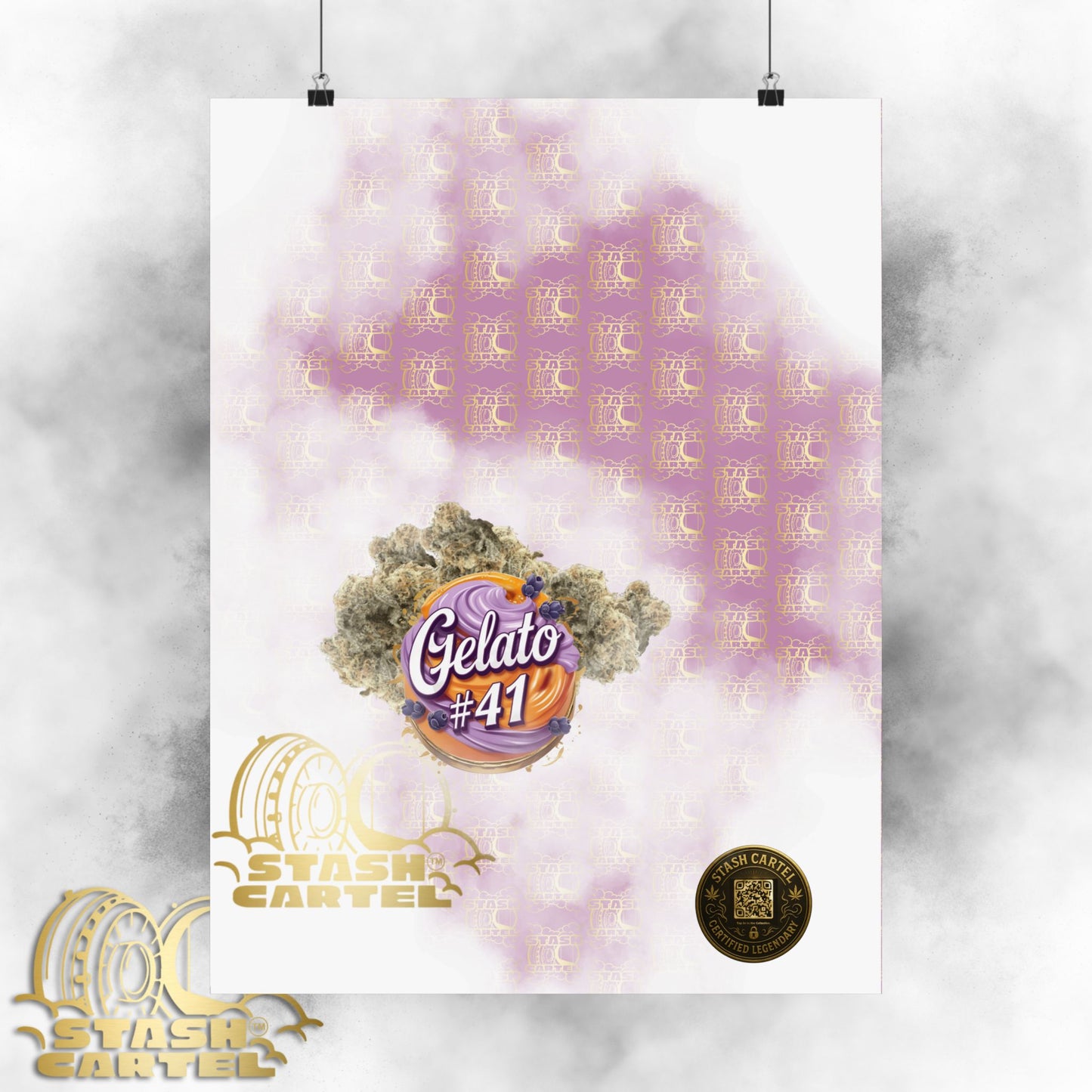 π¨π Gelato #41 Poster β Premium Hybrid Wall Art with Dessert Gas