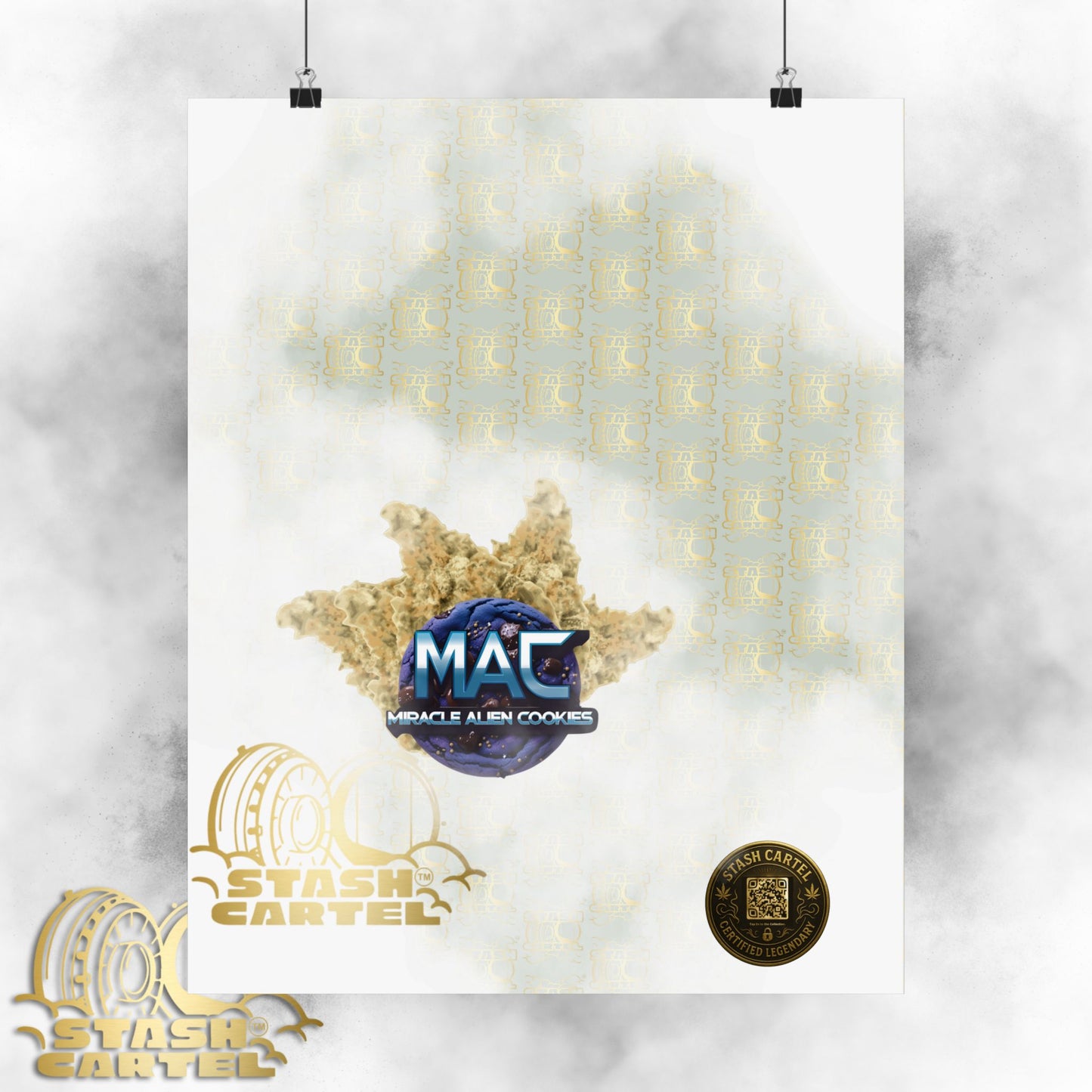 π½πͺ MAC (Miracle Alien Cookies) Poster β Cosmic Hybrid Wall Art with Designer Flavor