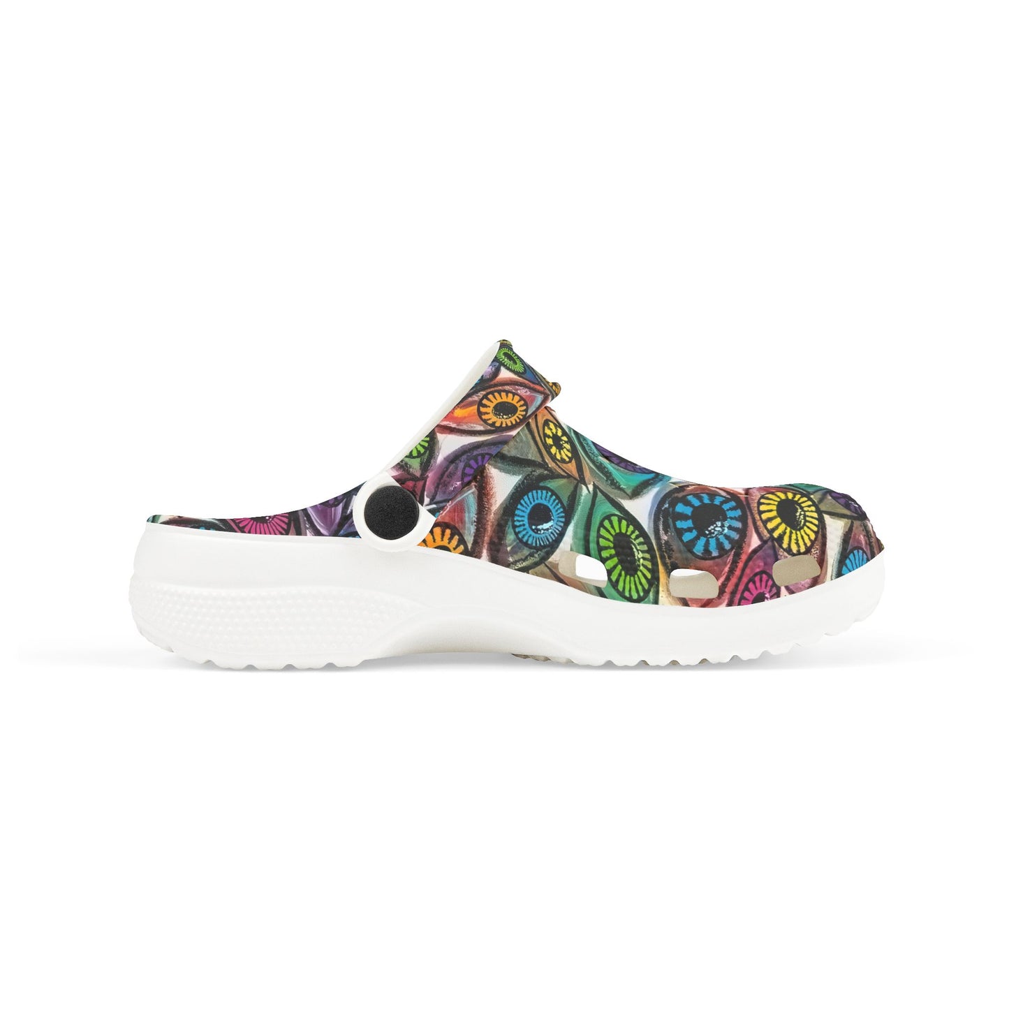 Colorful Kid's Eye See You Too EVA Foam Clogs - Fun and Comfy Footwear for Playtime, Summer, Beach, Travel, Gifts