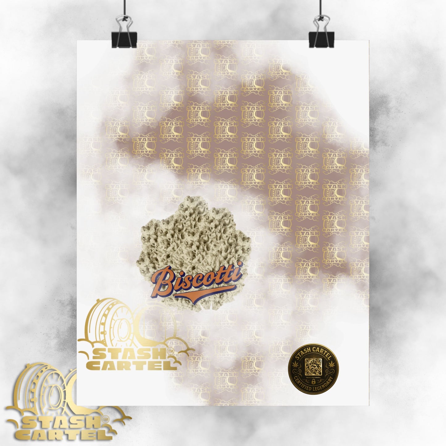 πͺπ€ Biscotti Poster β Cookie Gas Wall Art with Deep Indica Vibes