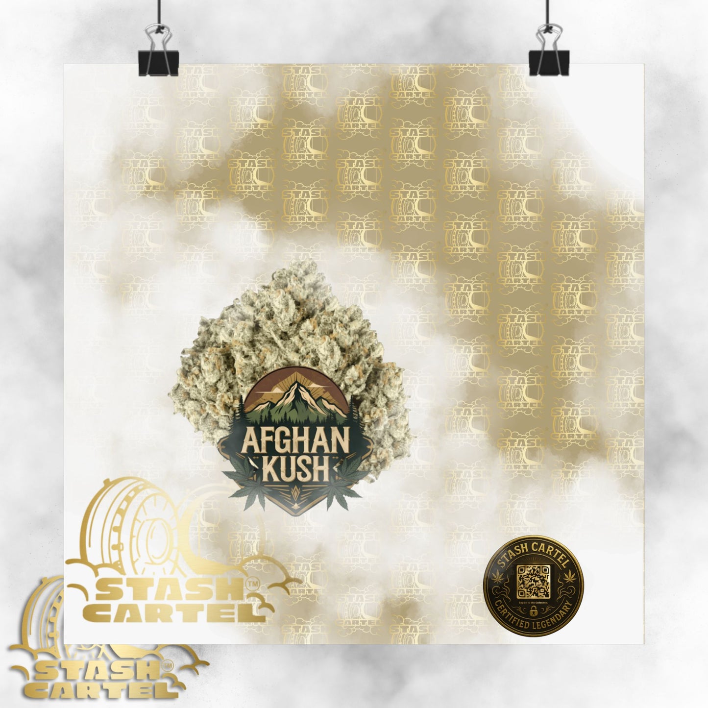 π§Ώπ Afghan Kush Poster β Deep Indica Poster with Landrace Power