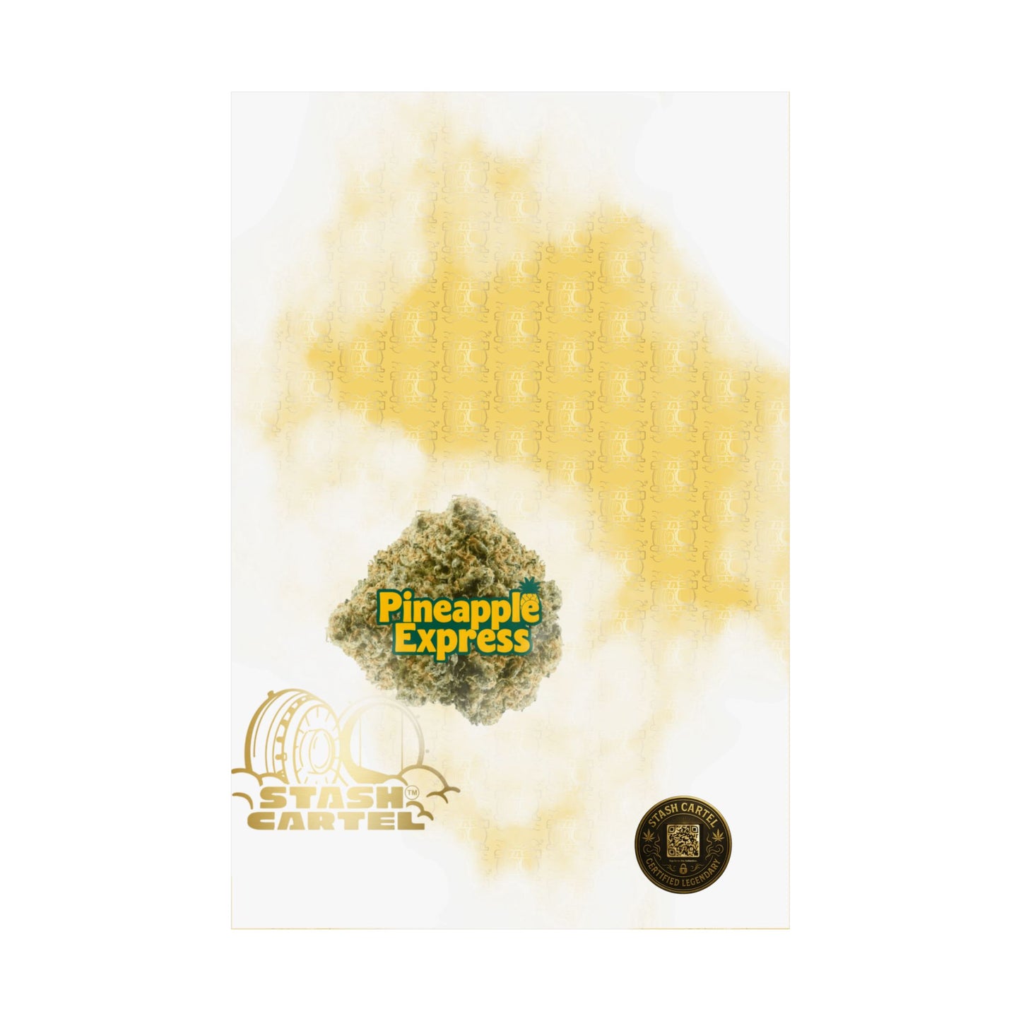 π "Pineapple Express" Tropical Sativa Drip β Sweet Cannabis Poster with High-Energy Vibes