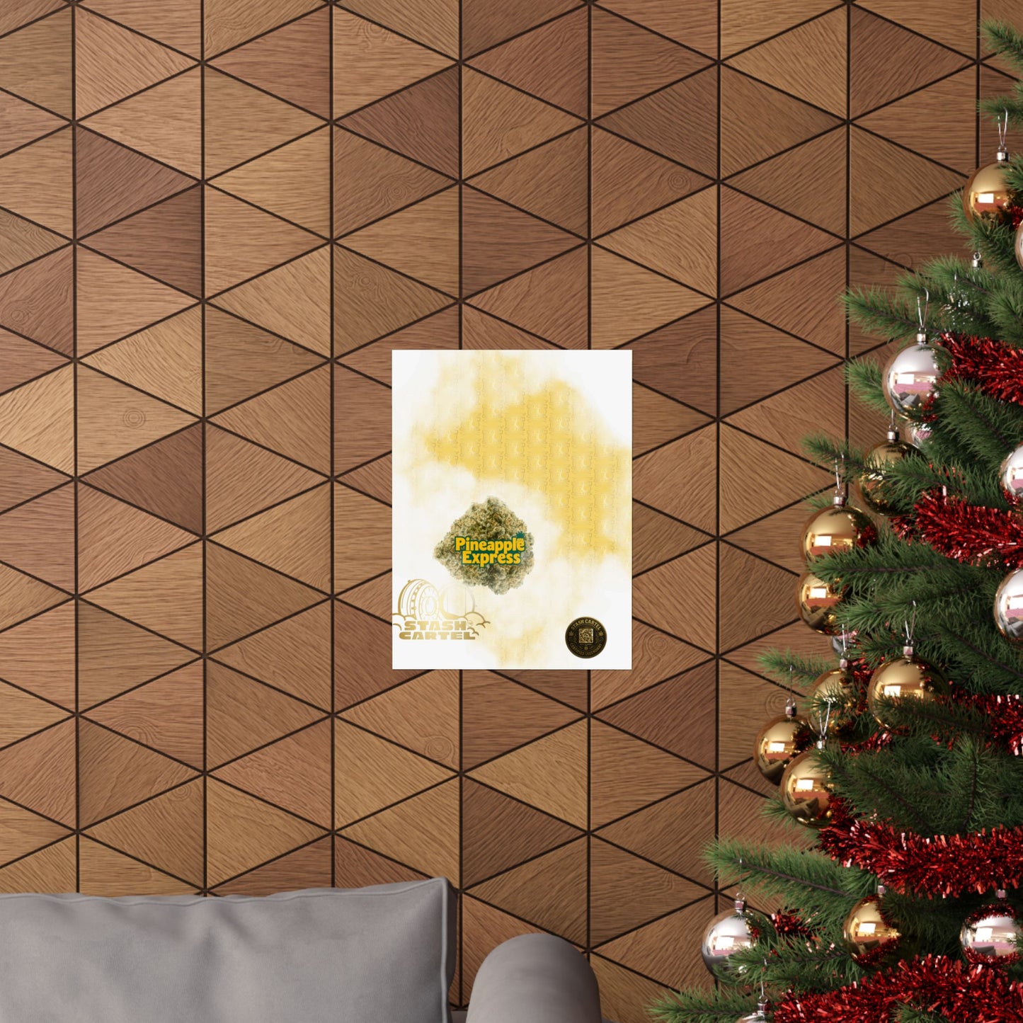 π "Pineapple Express" Tropical Sativa Drip β Sweet Cannabis Poster with High-Energy Vibes