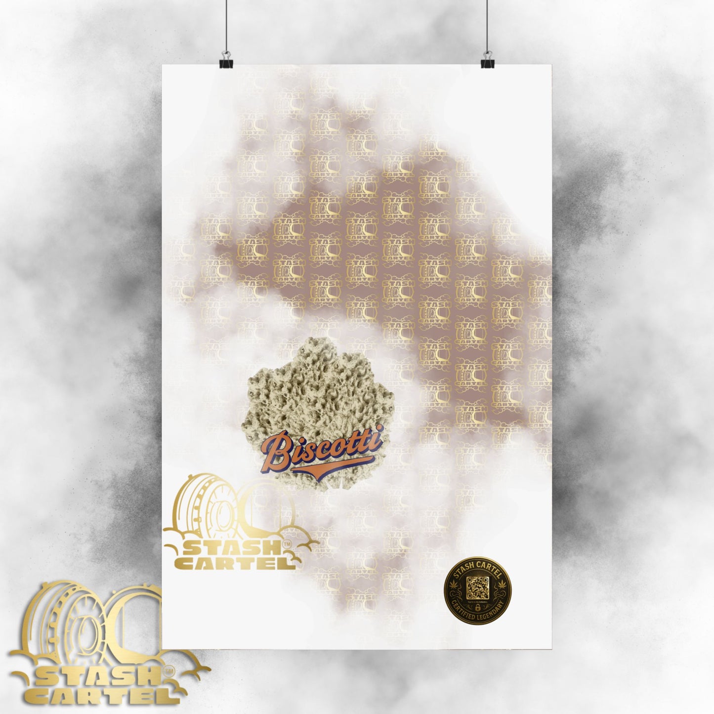 πͺπ€ Biscotti Poster β Cookie Gas Wall Art with Deep Indica Vibes