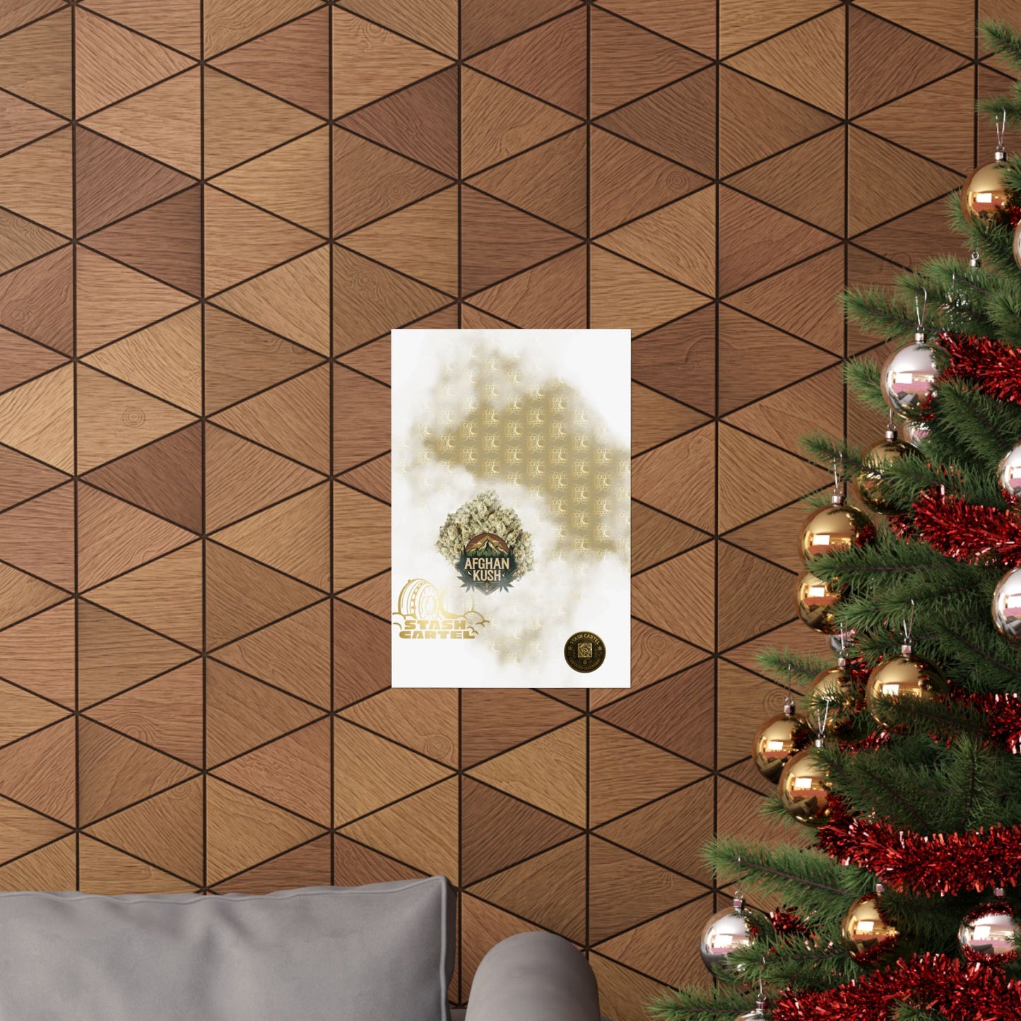 π§Ώπ Afghan Kush Poster β Deep Indica Poster with Landrace Power