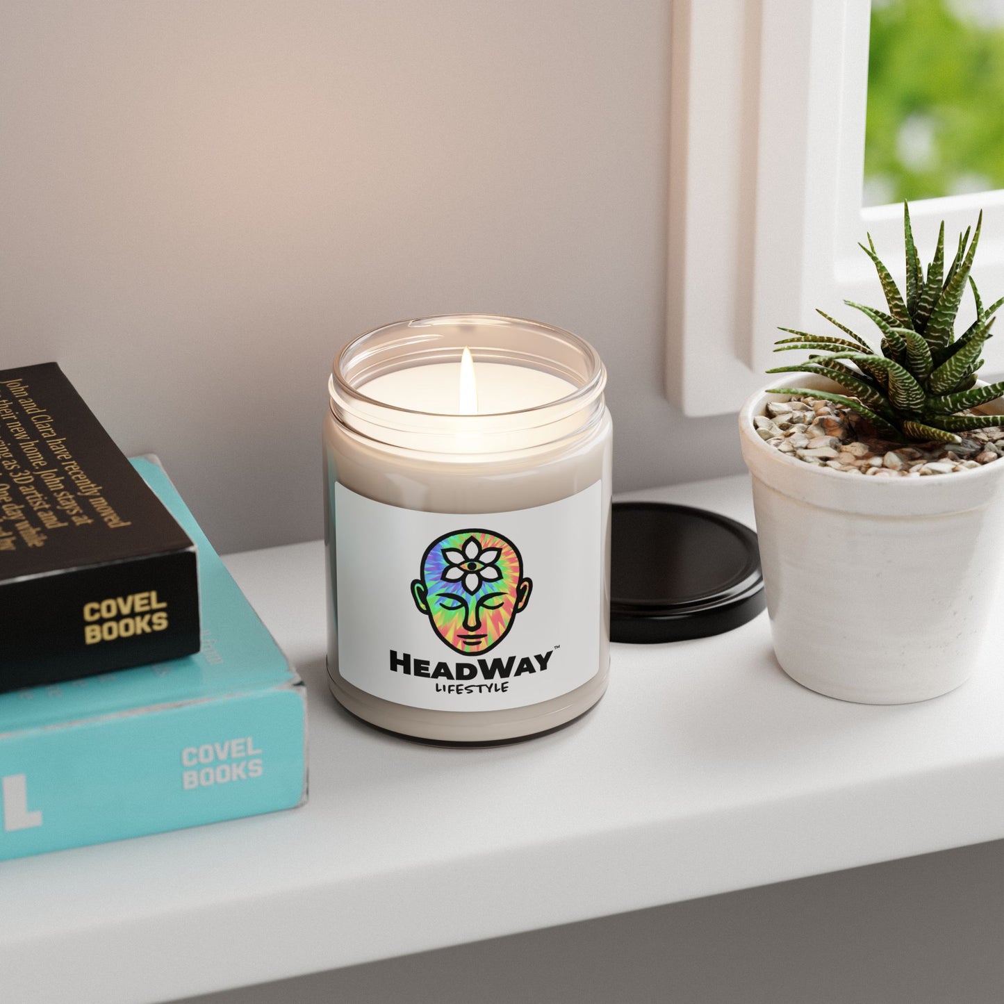 Colorful Soy Candle - Relaxing Home Decor, Aromatherapy Gift, Meditation, Self-Care, Wellness