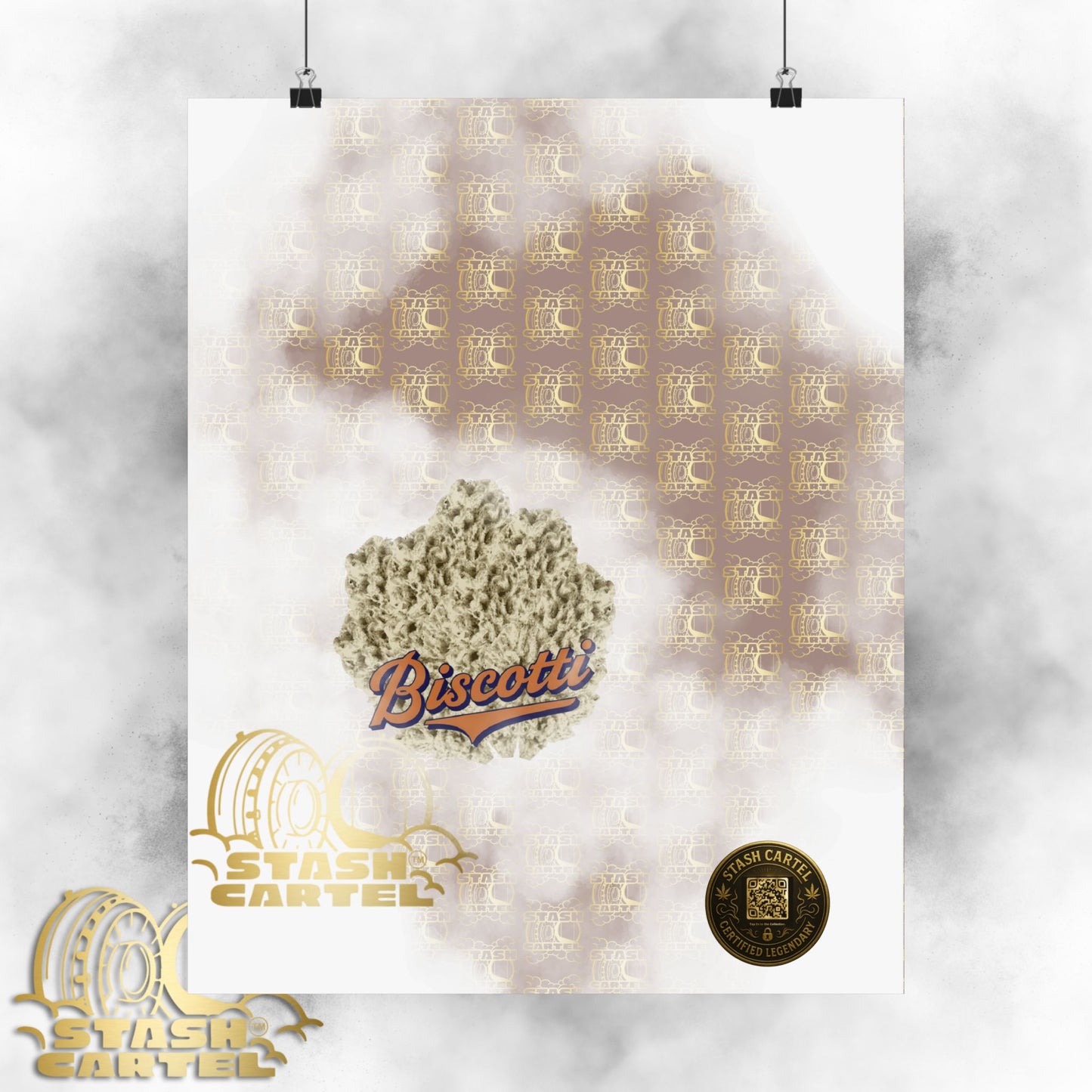 πͺπ€ Biscotti Poster β Cookie Gas Wall Art with Deep Indica Vibes