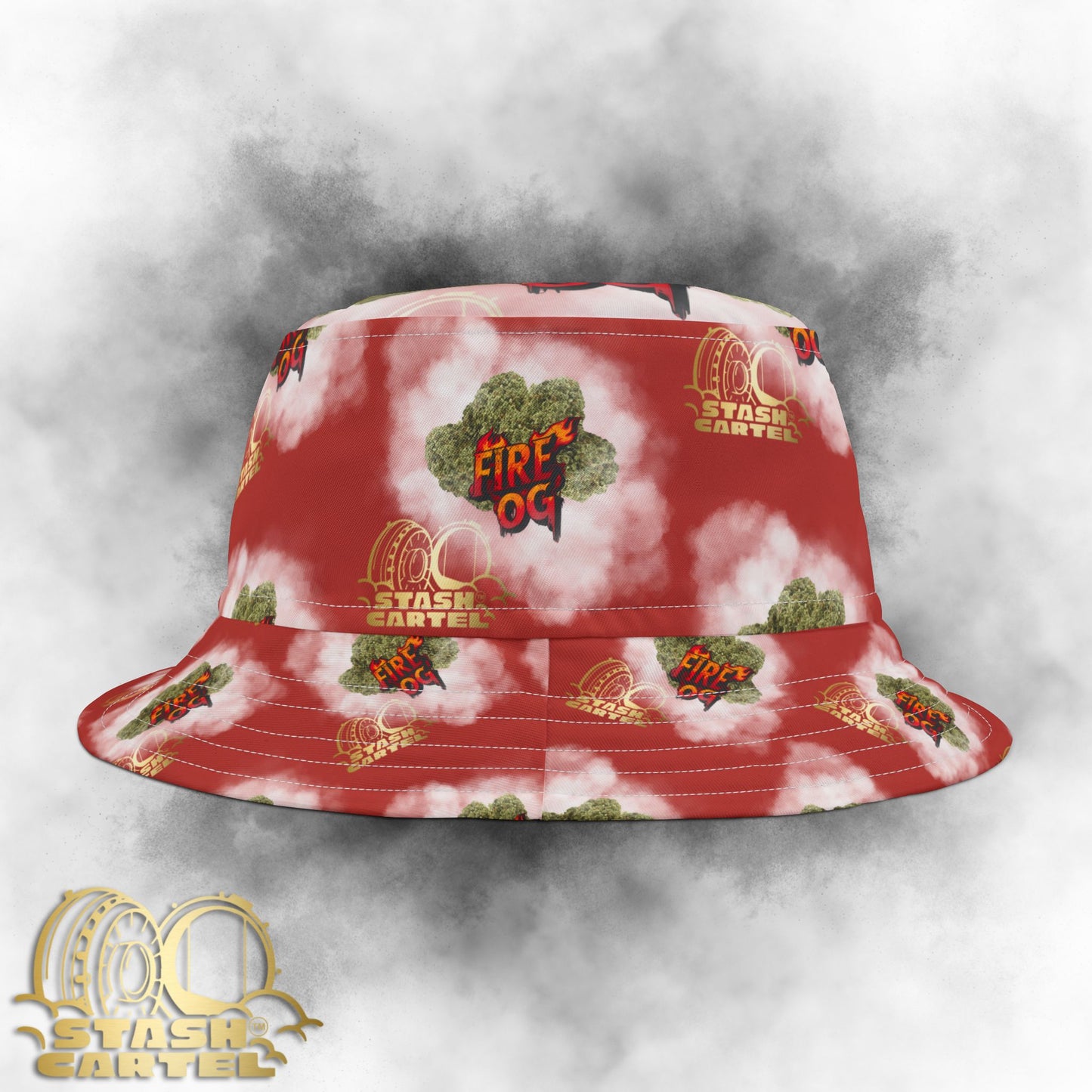 Fire OG Bucket Hat β Legendary Gas with Burn-Through Style