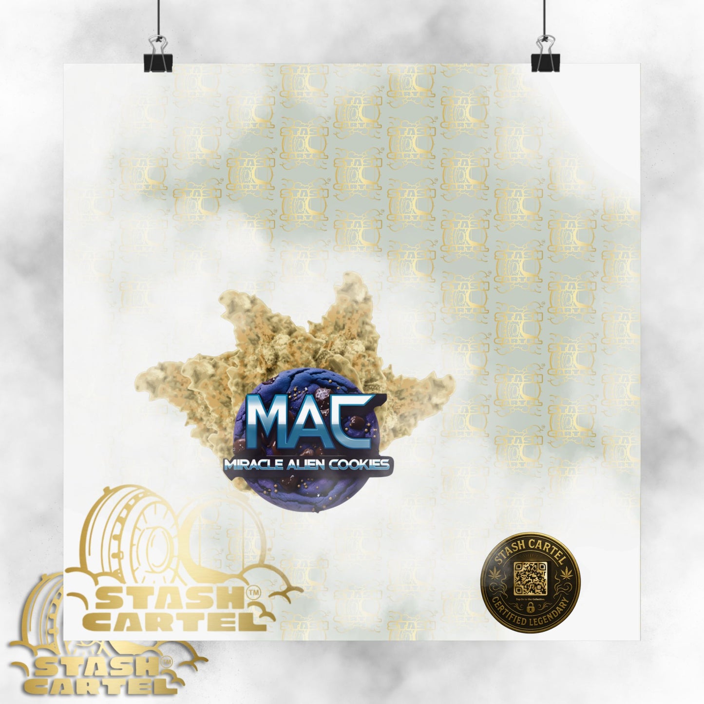 π½πͺ MAC (Miracle Alien Cookies) Poster β Cosmic Hybrid Wall Art with Designer Flavor