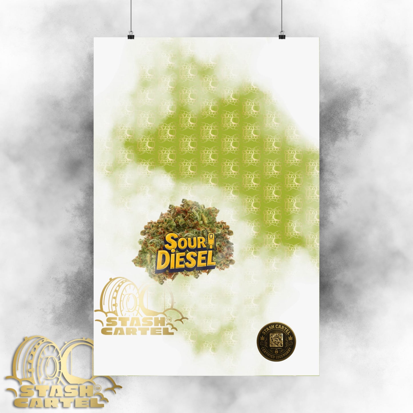 ⚡ "Sour Diesel" Electric Sativa Drip Poster