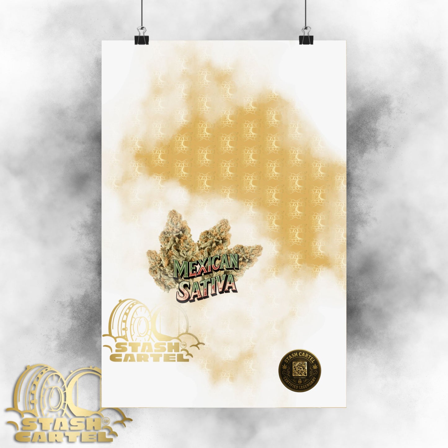 🌞🌵 Mexican Sativa Poster – Wild Sun-Grown Heirloom with Cinnamon Spice & Uplifting Energy