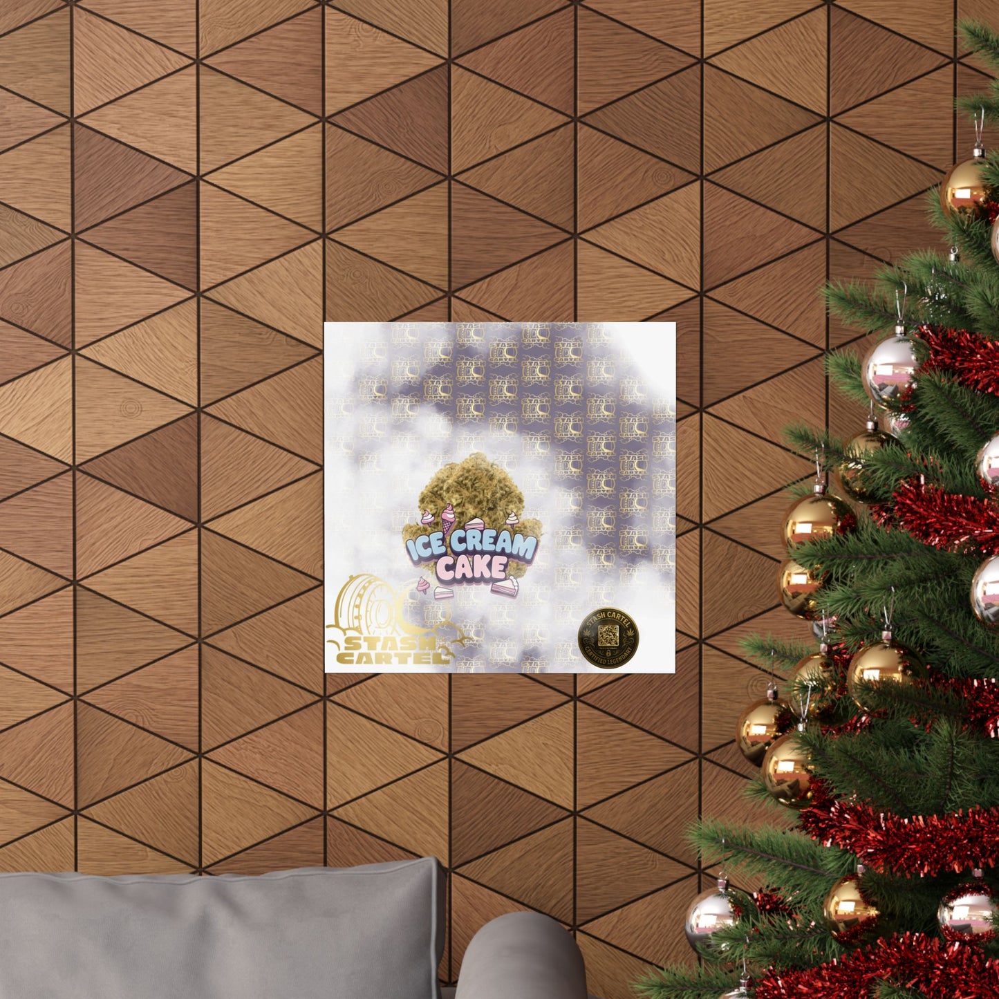 🍦 "Ice Cream Cake" Sedating Indica Dessert Poster