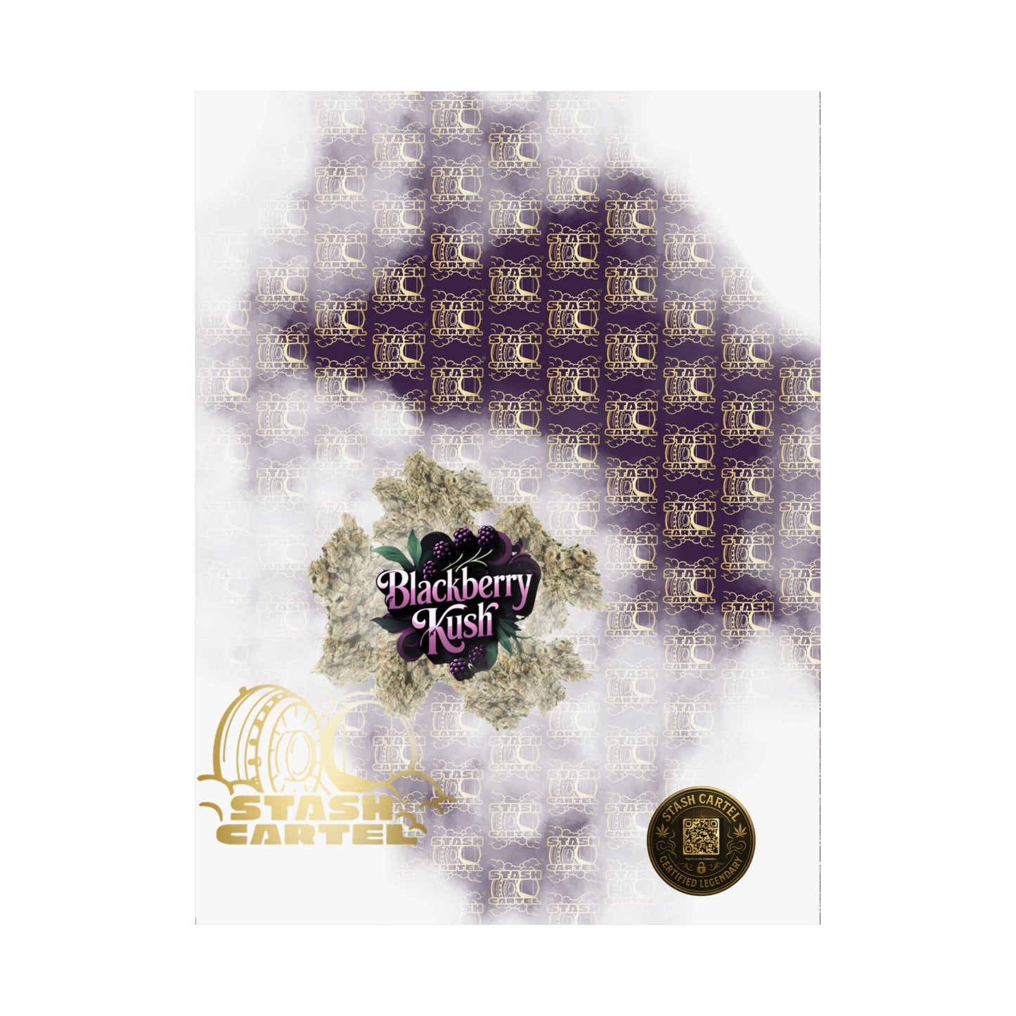 🫐 "Blackberry Kush" Midnight Indica Poster