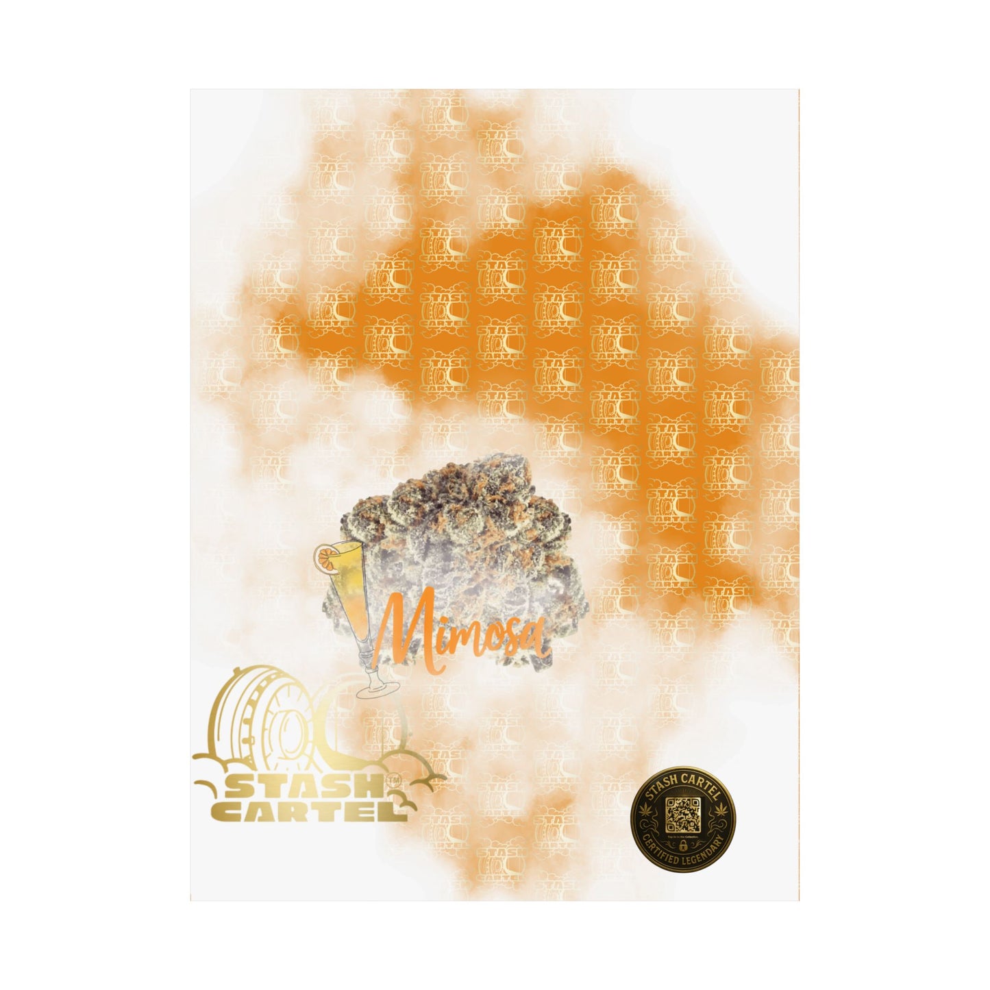 🍾 "Mimosa" Citrus Sunrise Hybrid Poster Art