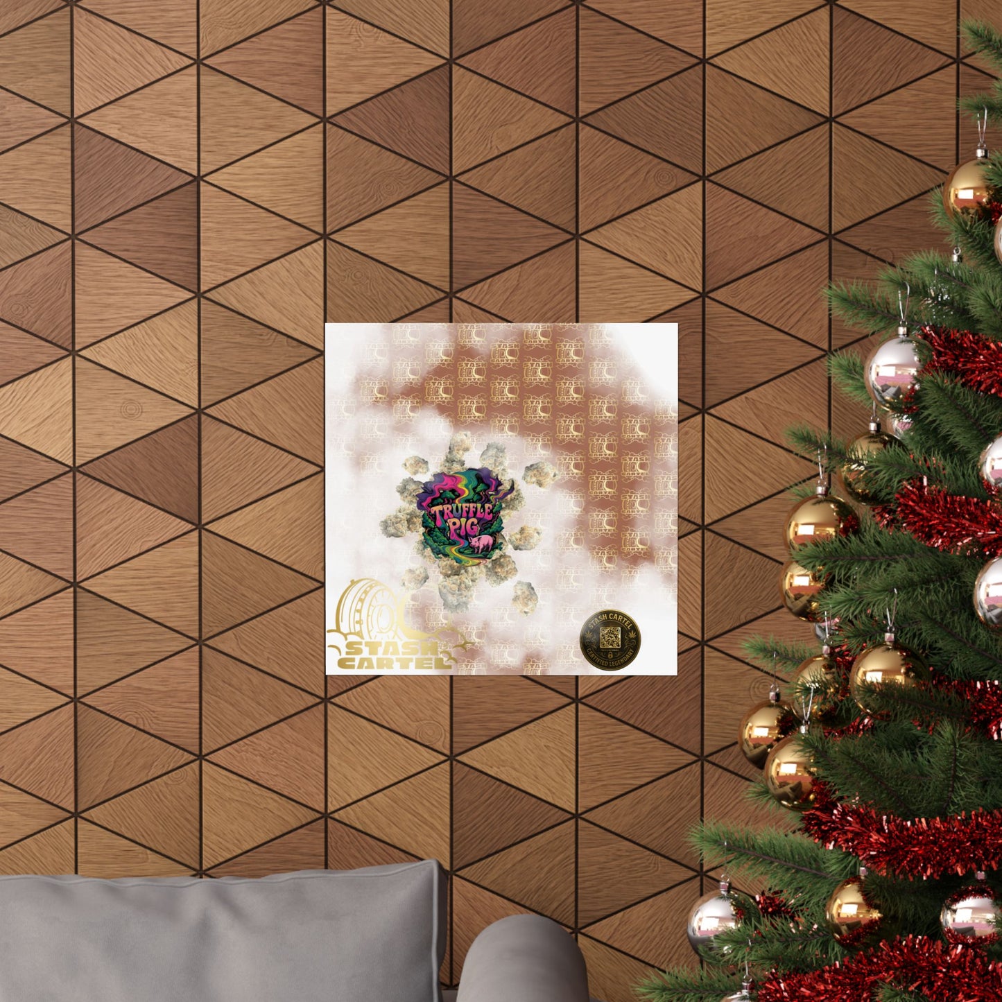 🐷🍫 Truffle Pig Poster – Rare Indica Hybrid with Candy Gas & Earthy Depth