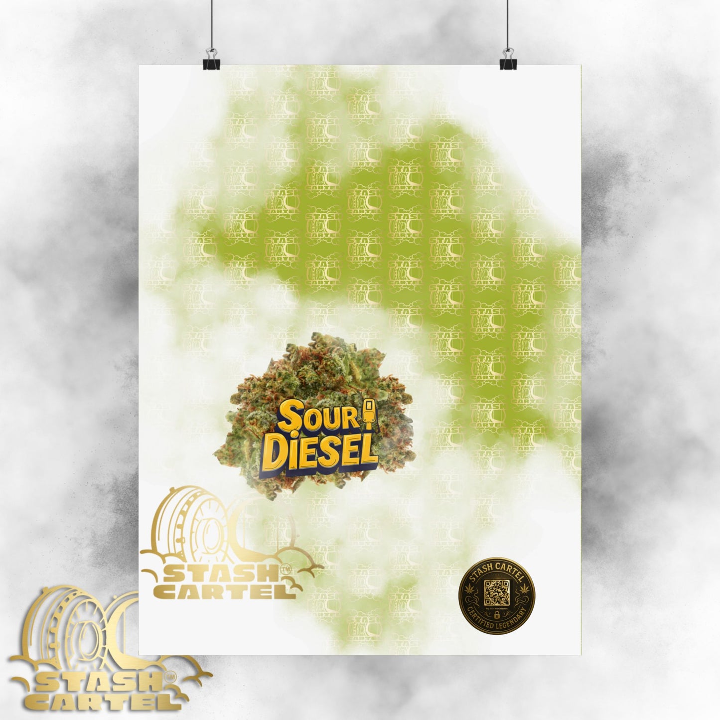 ⚡ "Sour Diesel" Electric Sativa Drip Poster