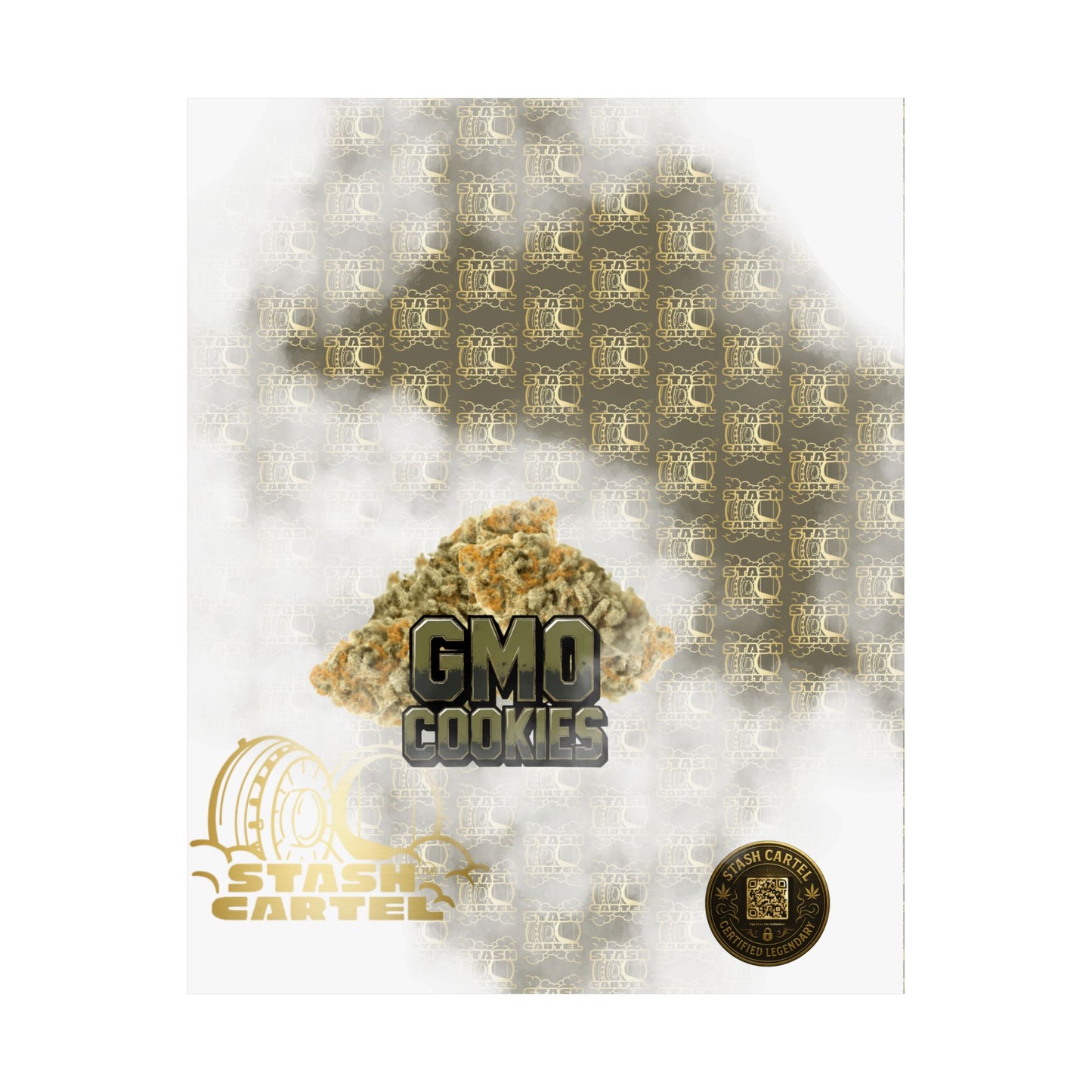 🧄 "GMO Cookies" Heavy-Hitting Indica Gas Poster