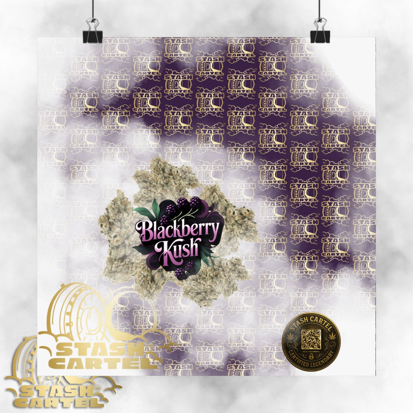 🫐 "Blackberry Kush" Midnight Indica Poster