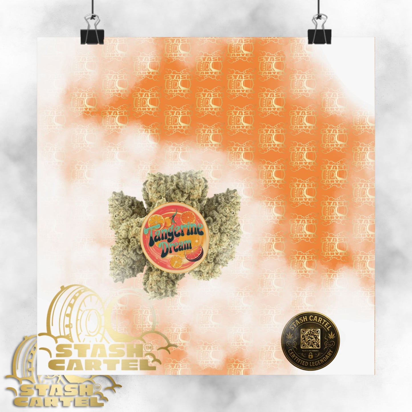 🍊💭 Tangerine Dream Poster – Legendary Sativa Hybrid with Citrus Zest & Euphoric Clarity