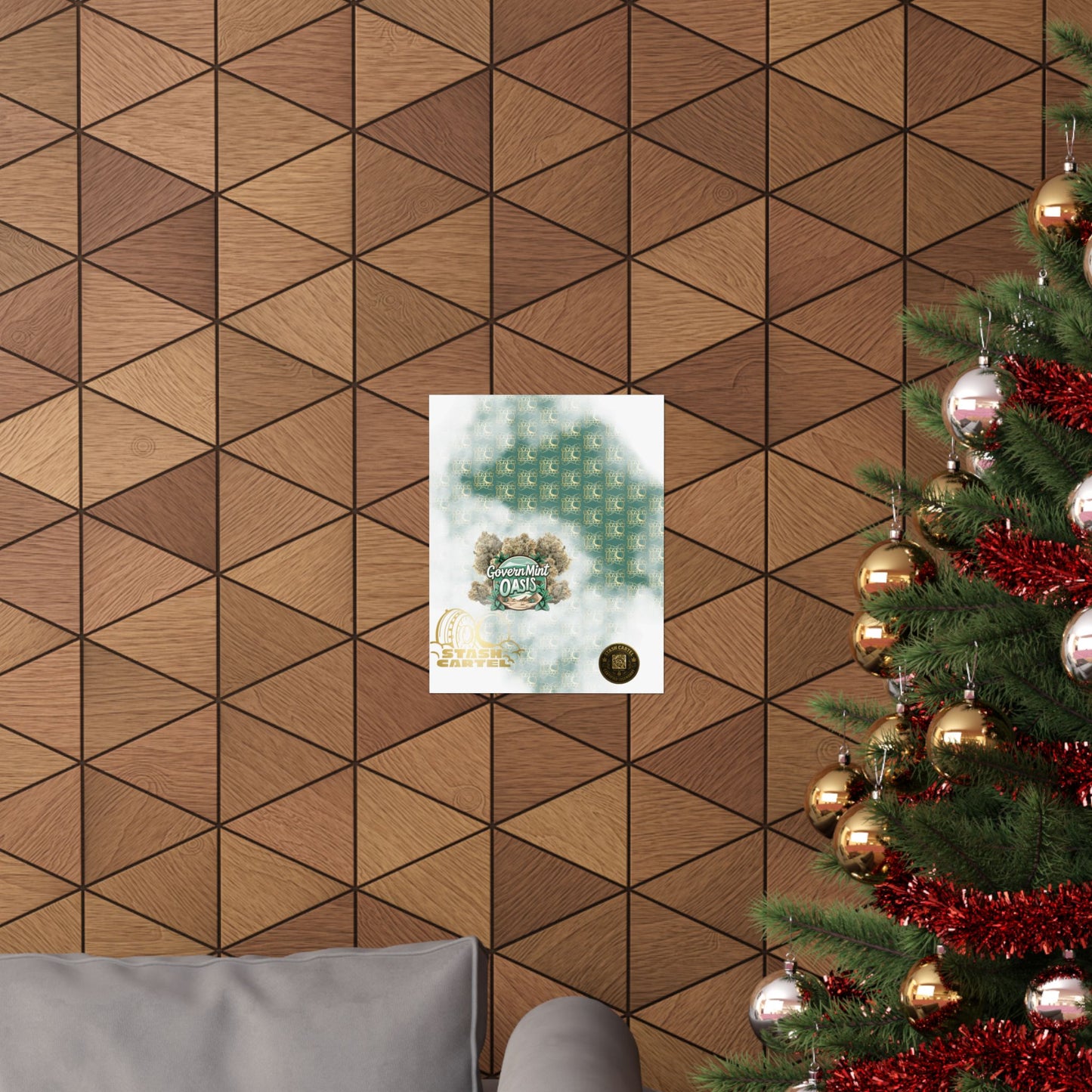 🏛️🌿 "Governmint Oasis" Hybrid Poster – Creamy Citrus Royalty