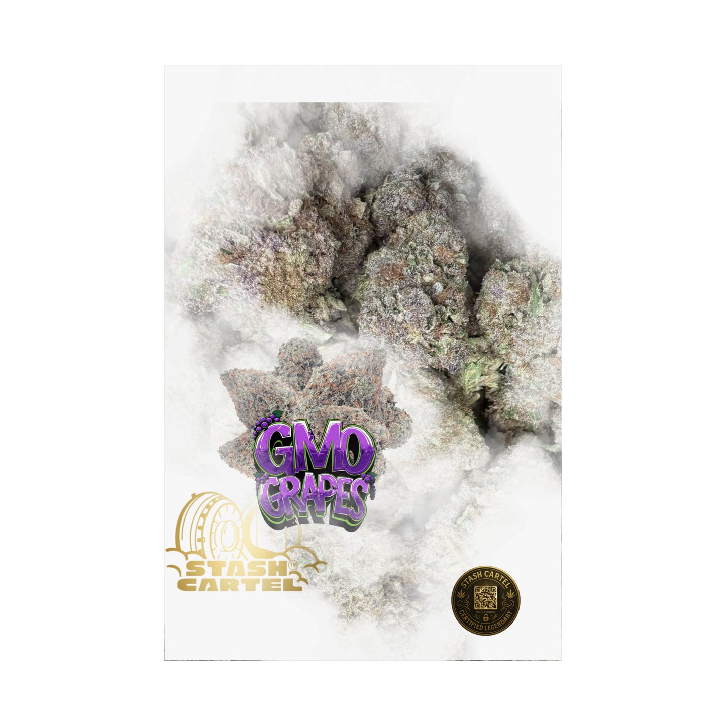 🔮 "GMO Grapes" Terp-Fueled Indica Art Poster